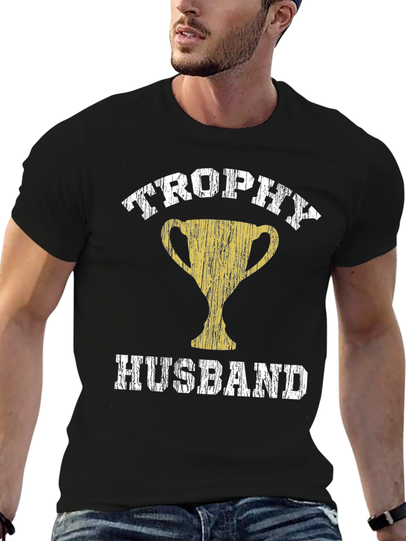 Trophy Husband Graphic Tee - Funny Husband Gift