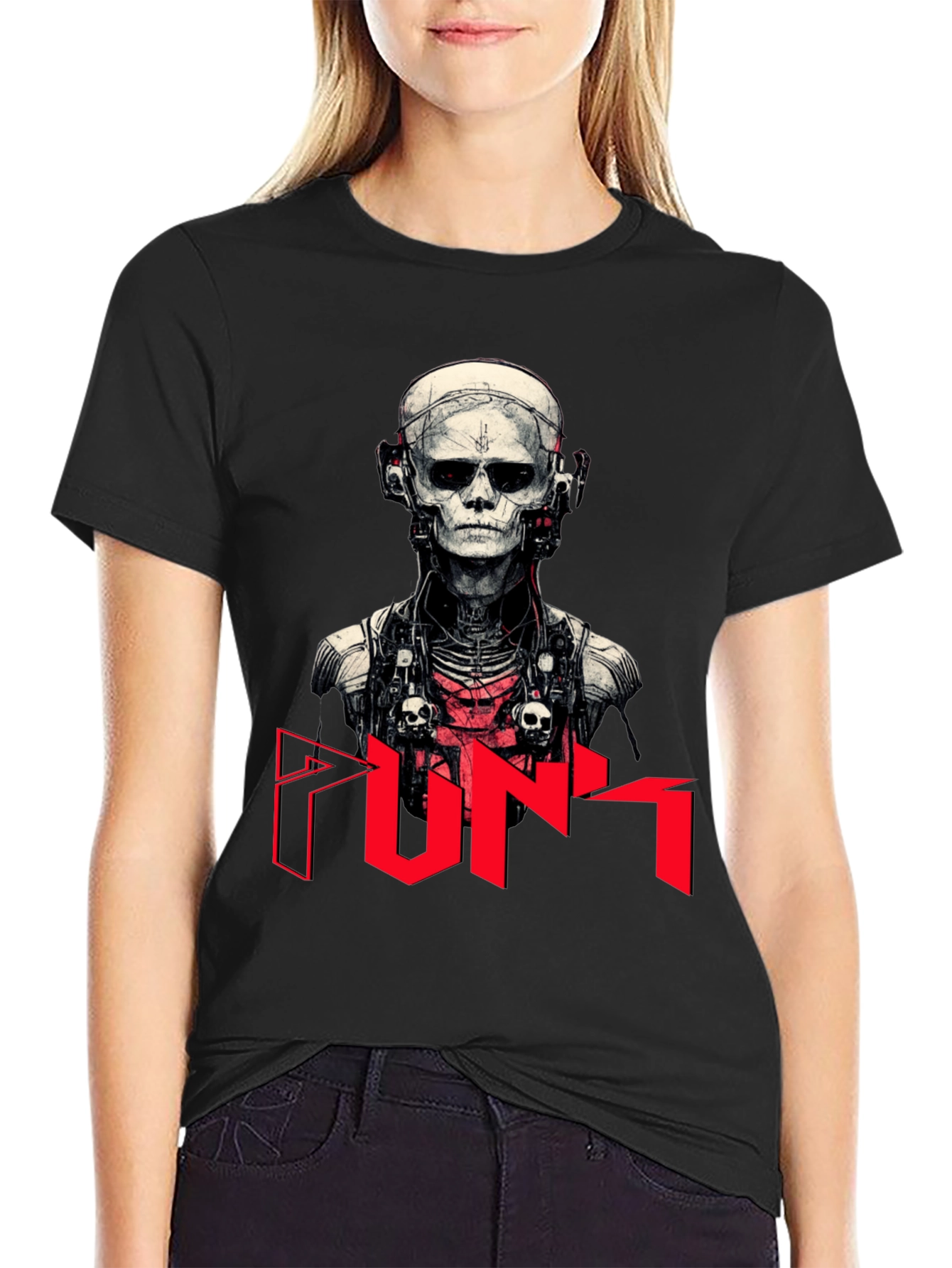 Cyberpunk Skeleton Graphic Tee