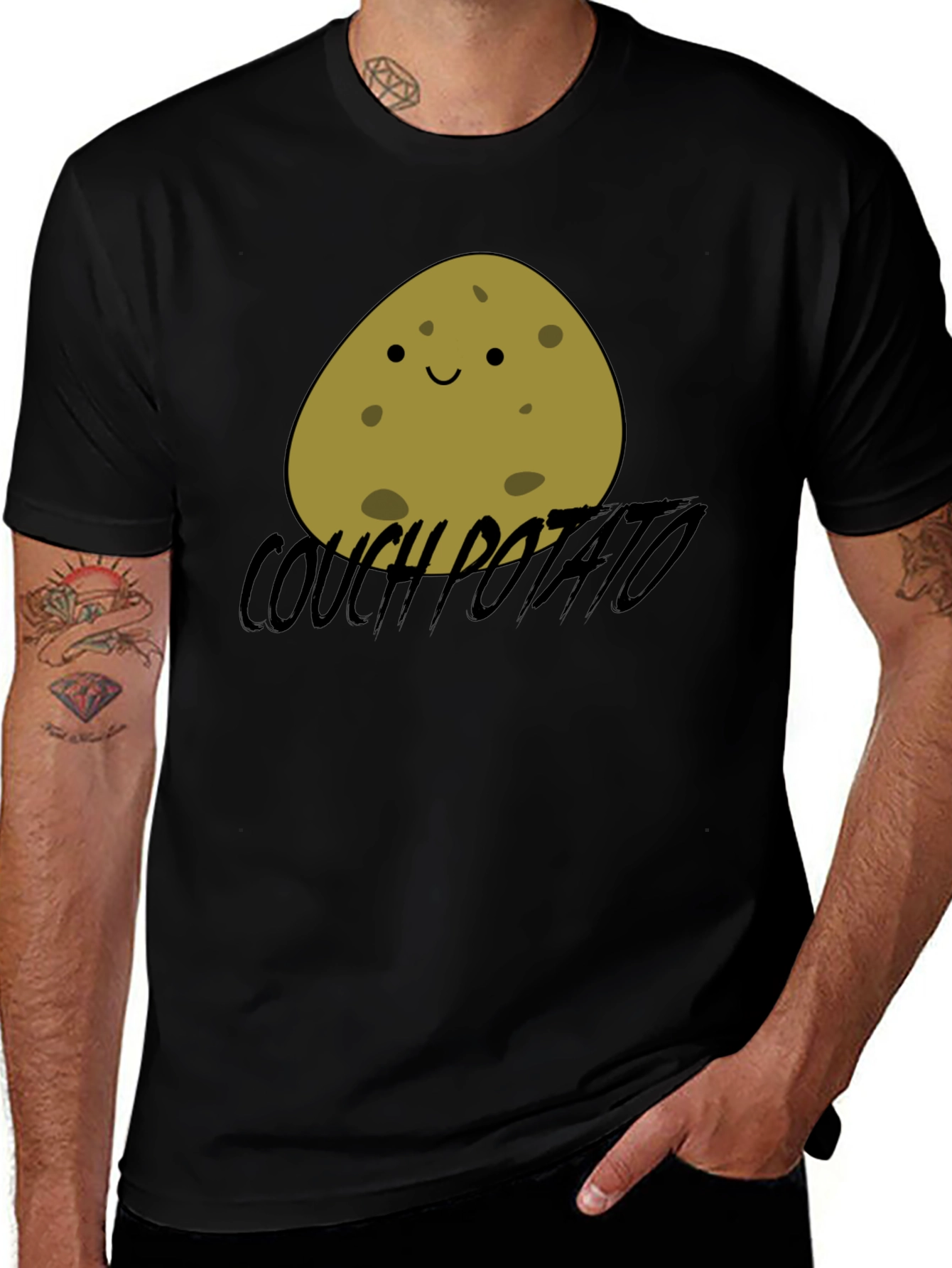 Couch Potato Graphic T-Shirt - Funny Relaxed Style