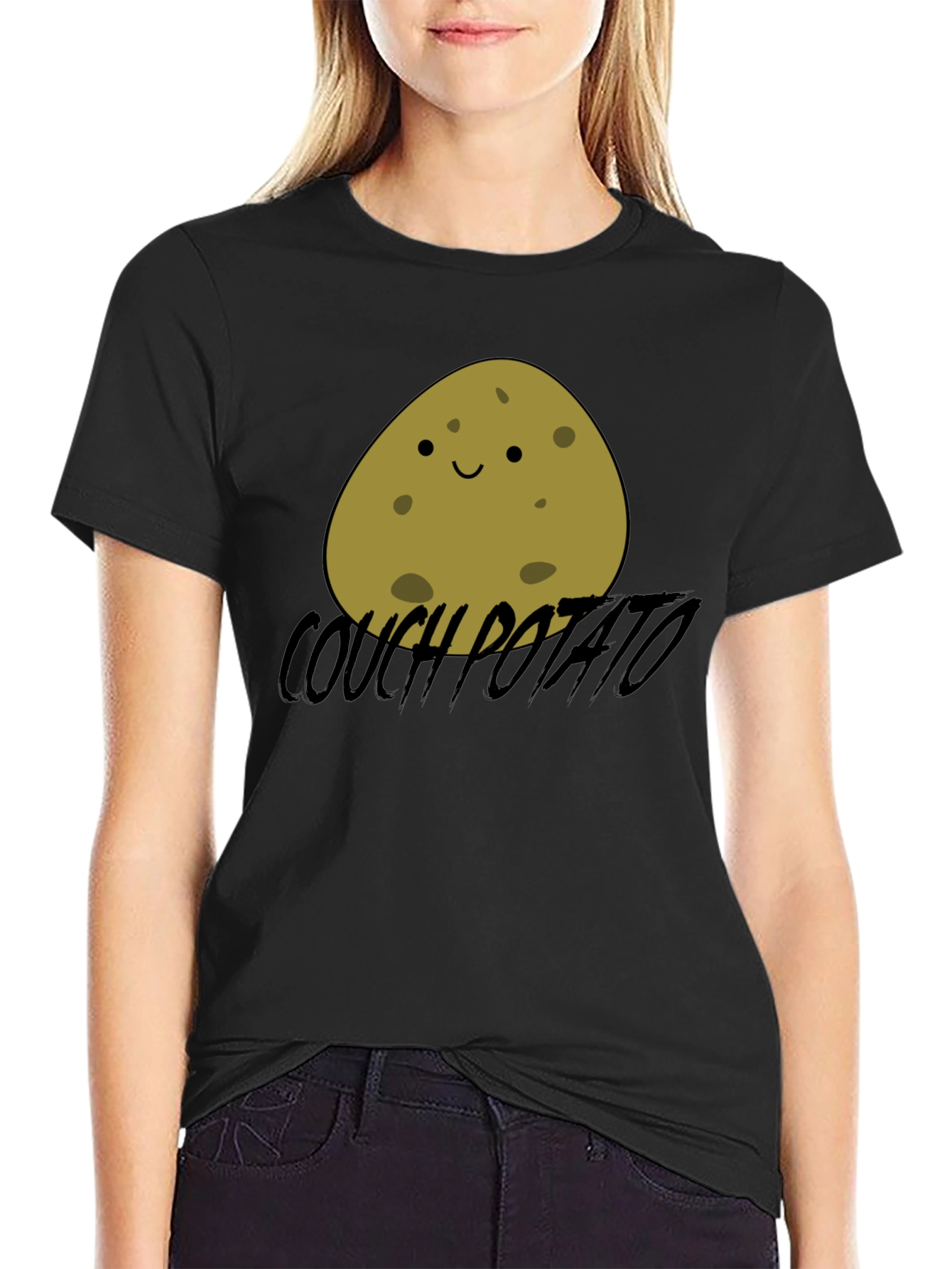 Couch Potato Graphic T-Shirt - Funny Relaxed Style