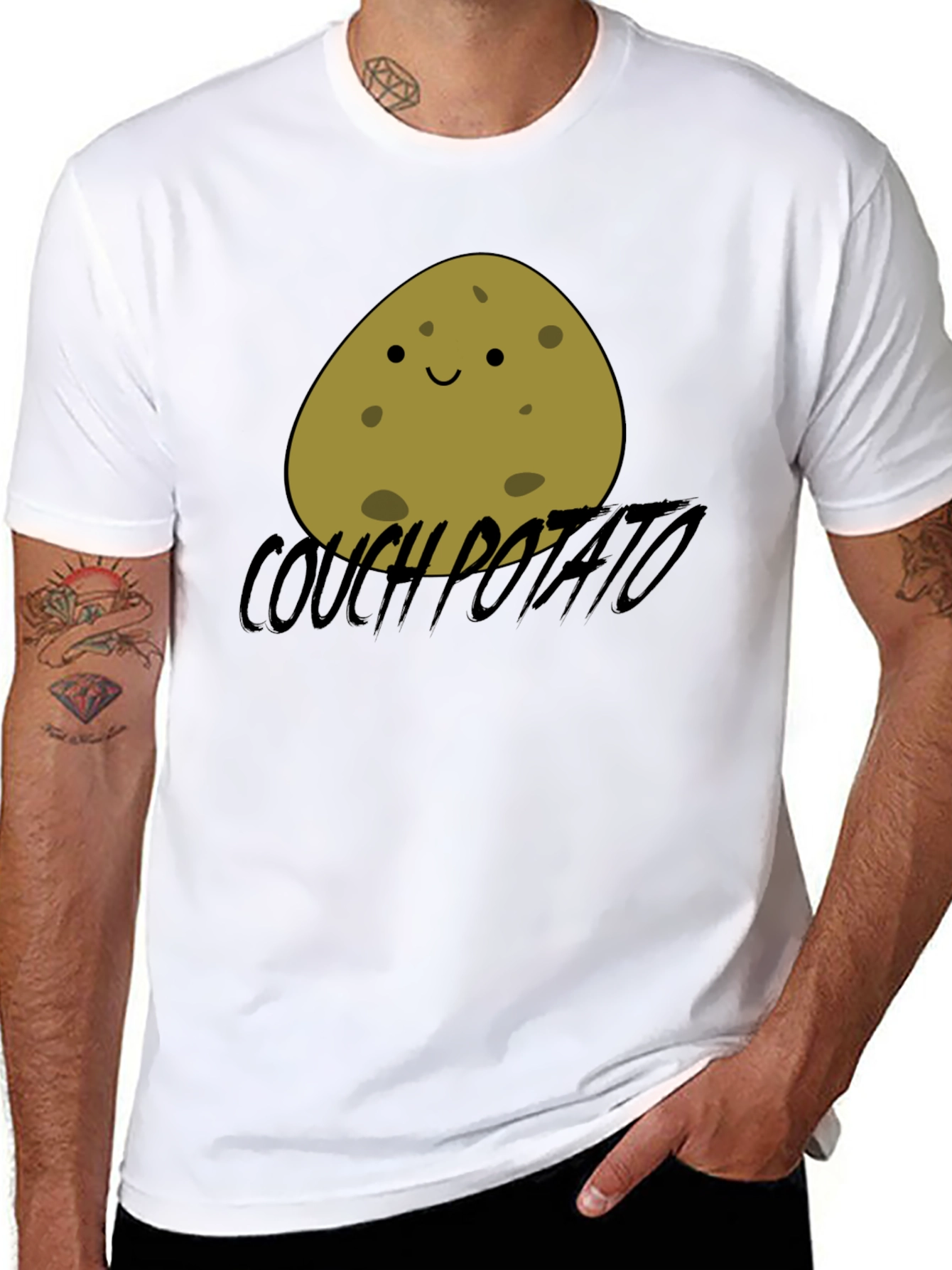 Couch Potato Graphic T-Shirt - Funny Relaxed Style