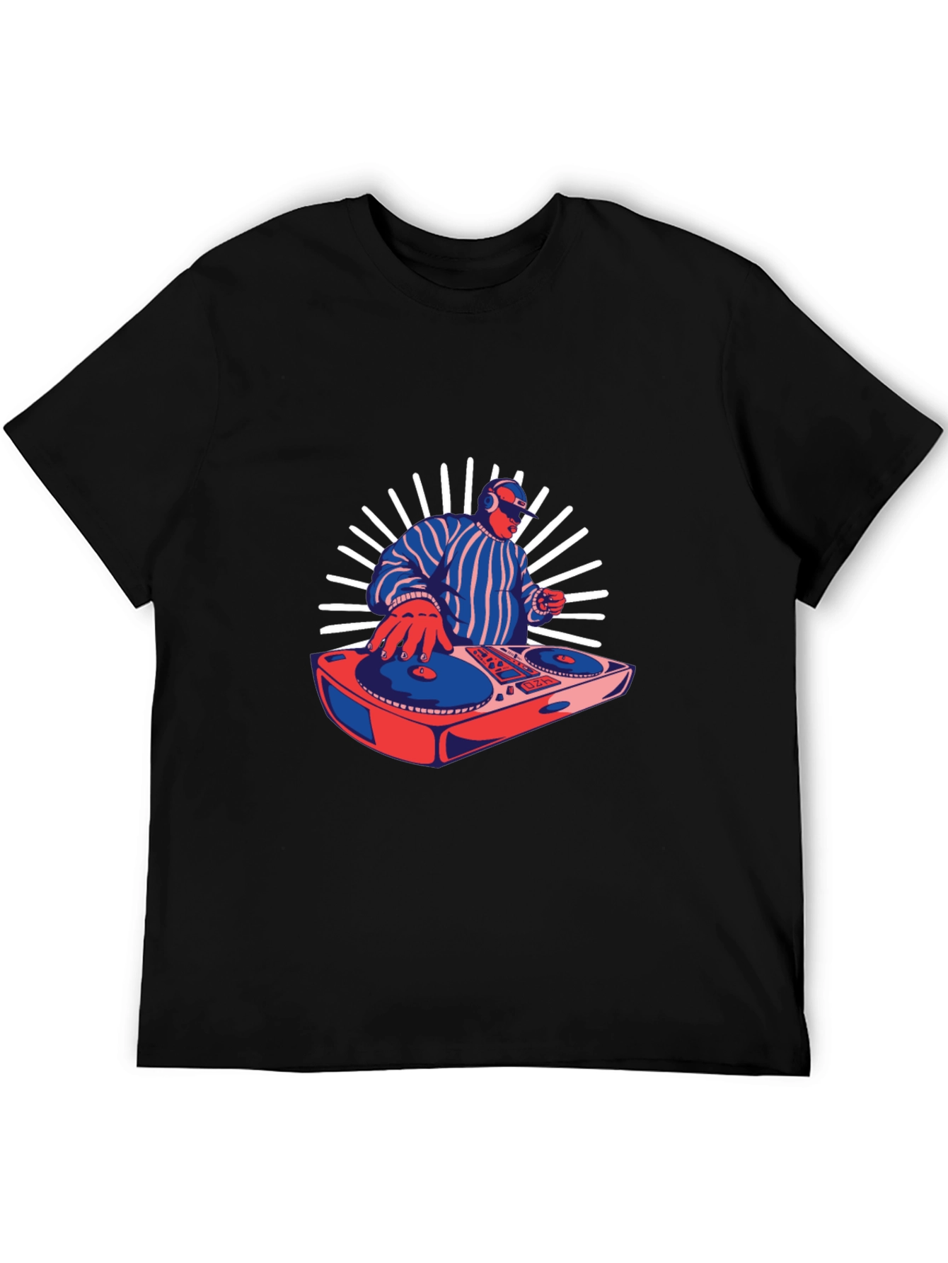 DJ Graphic Tee - Retro Music Lover T-Shirt