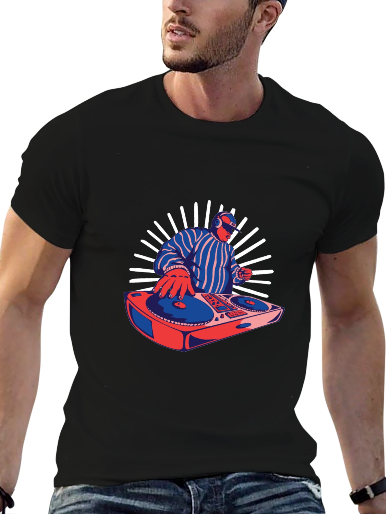 DJ Graphic Tee - Retro Music Lover T-Shirt