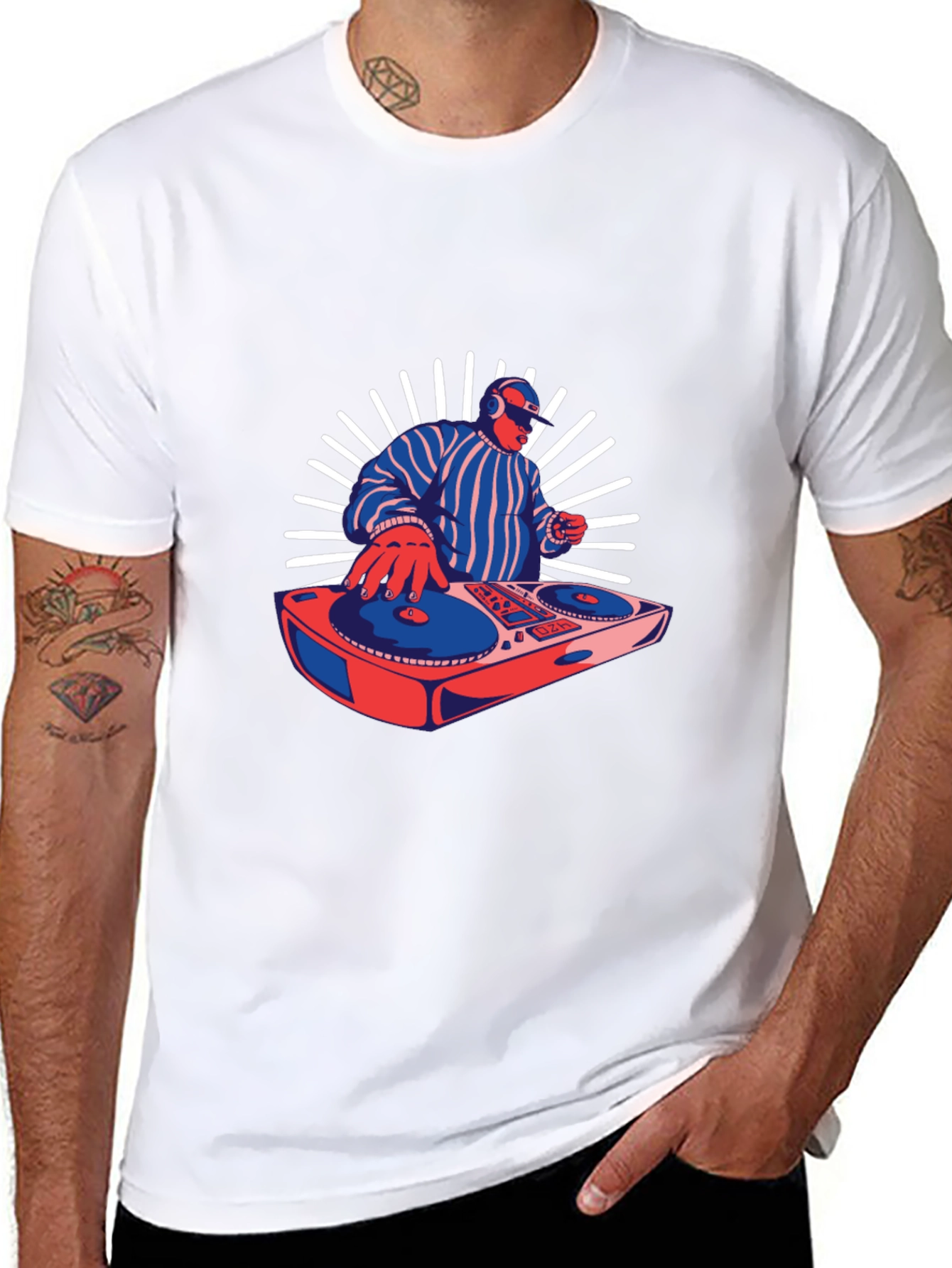 DJ Graphic Tee - Retro Music Lover T-Shirt