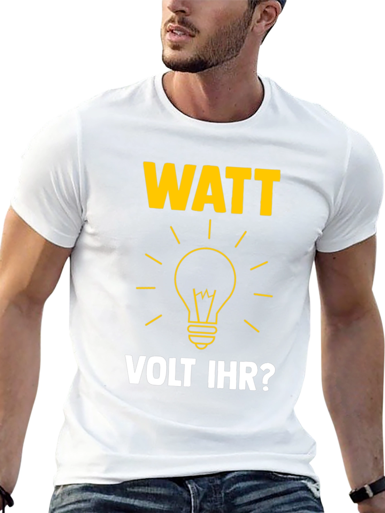 Watt Volt Ihr? Funny Electrical Humor Graphic Tee