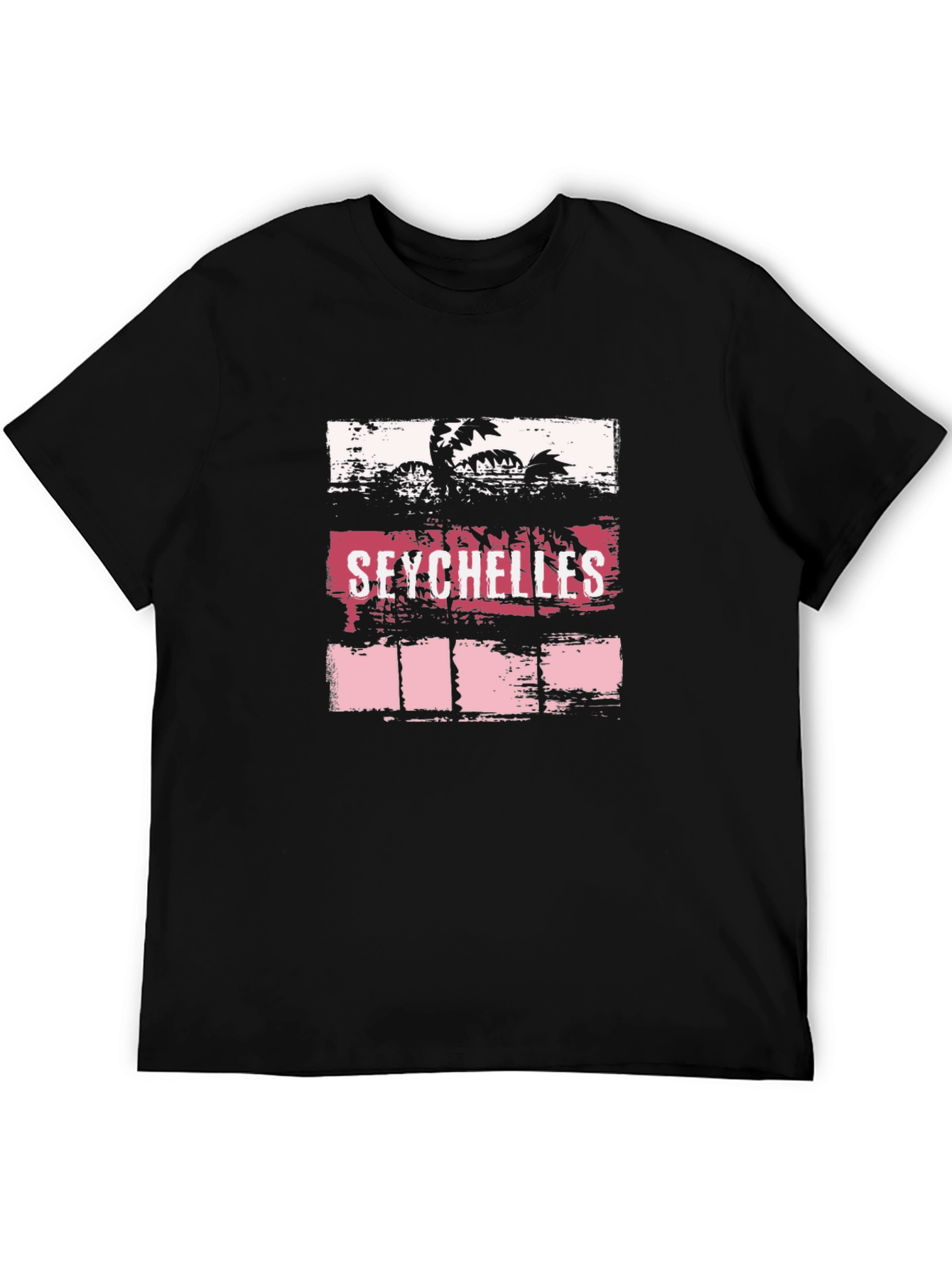 Seychelles Palm Tree Graphic T-Shirt - Island Style