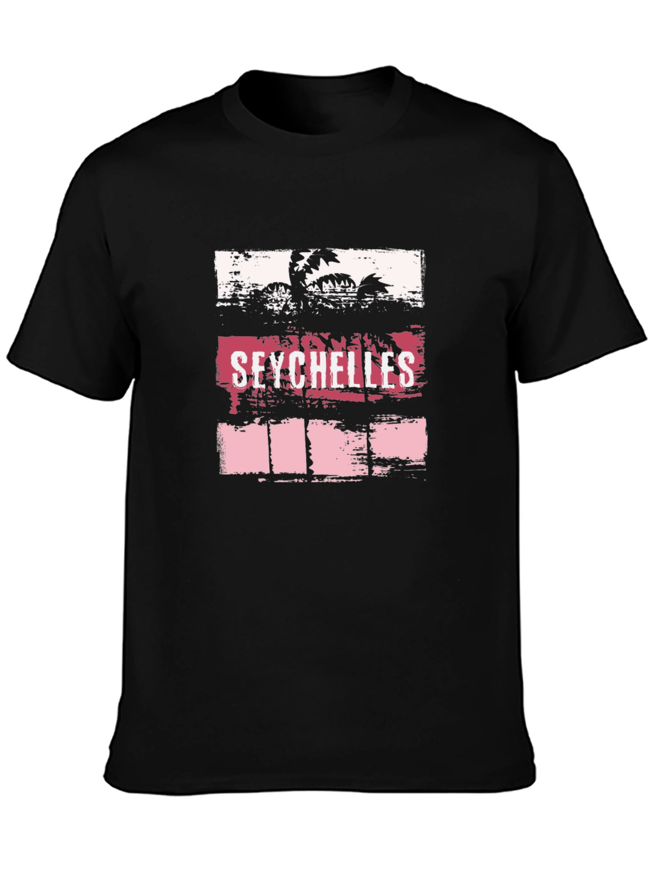 Seychelles Palm Tree Graphic T-Shirt - Island Style