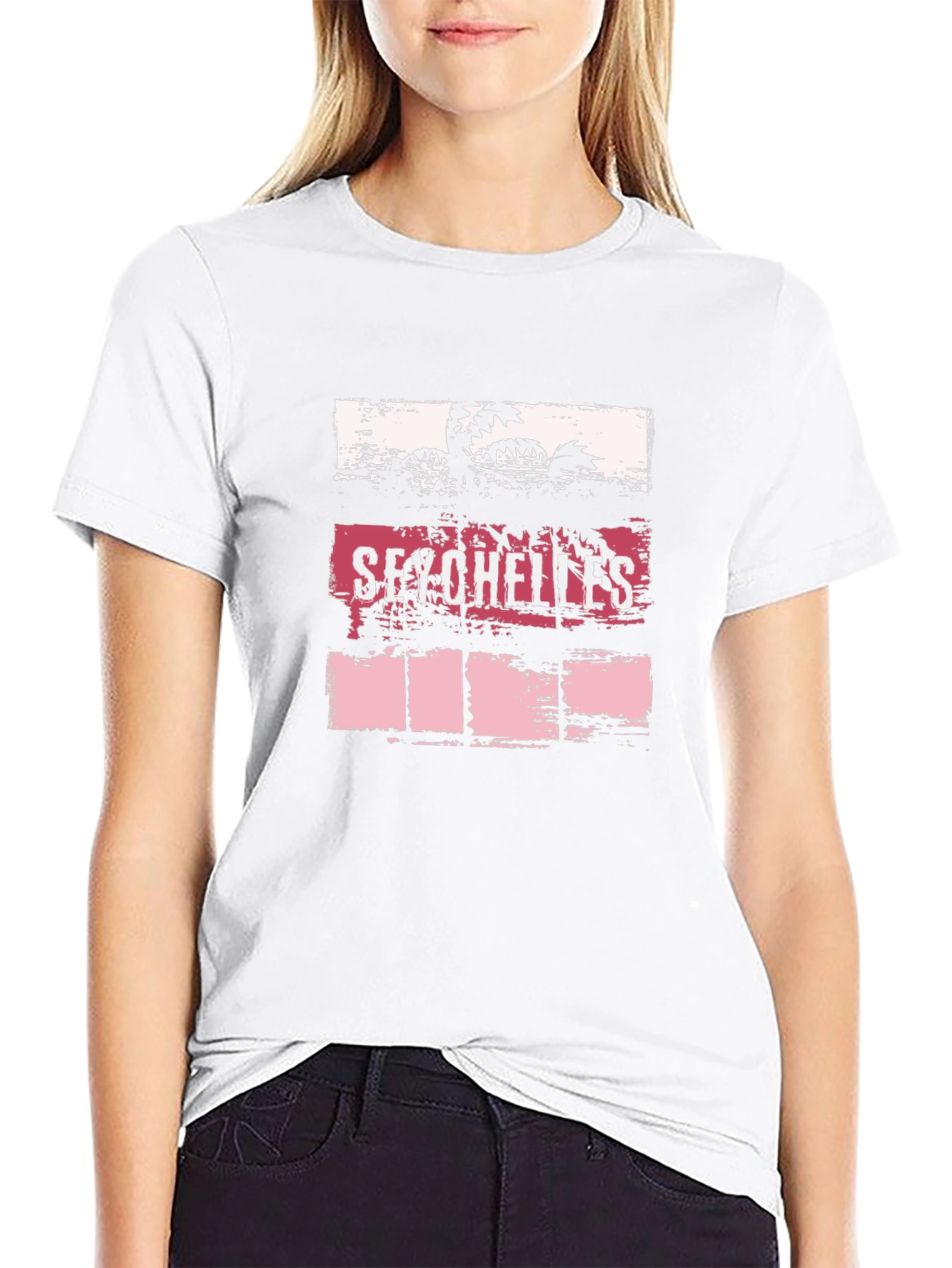 Seychelles Palm Tree Graphic T-Shirt - Island Style
