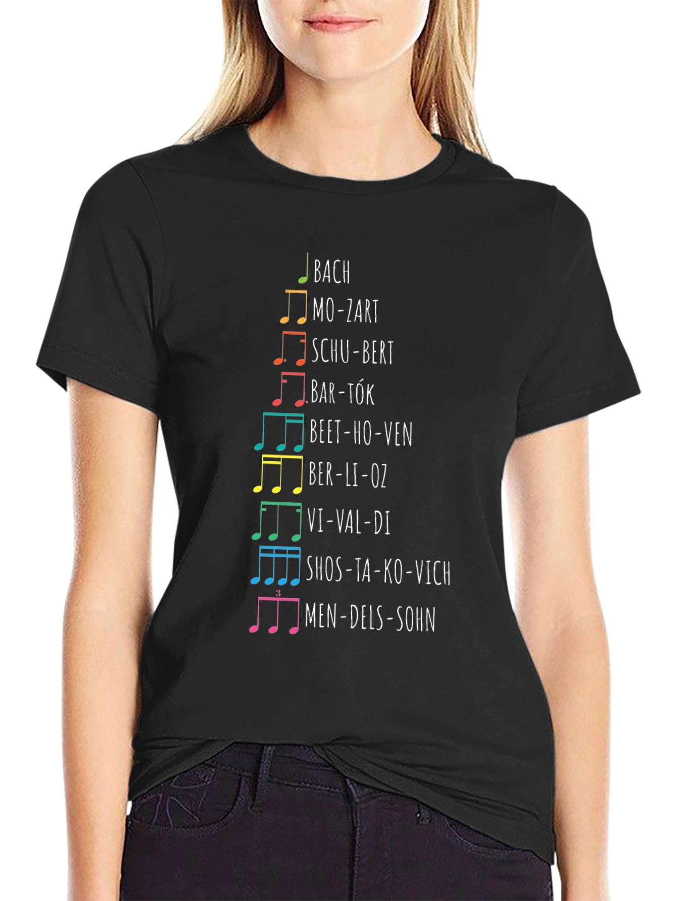 Musical Composer T-Shirt: Bach Mozart Beethoven & More!