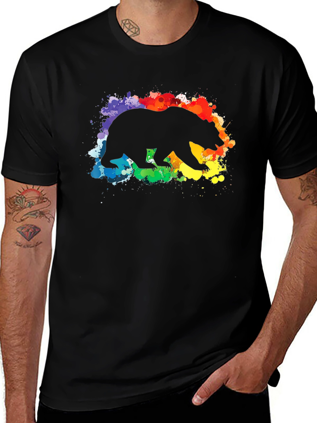Bear Pride T-Shirt - Black