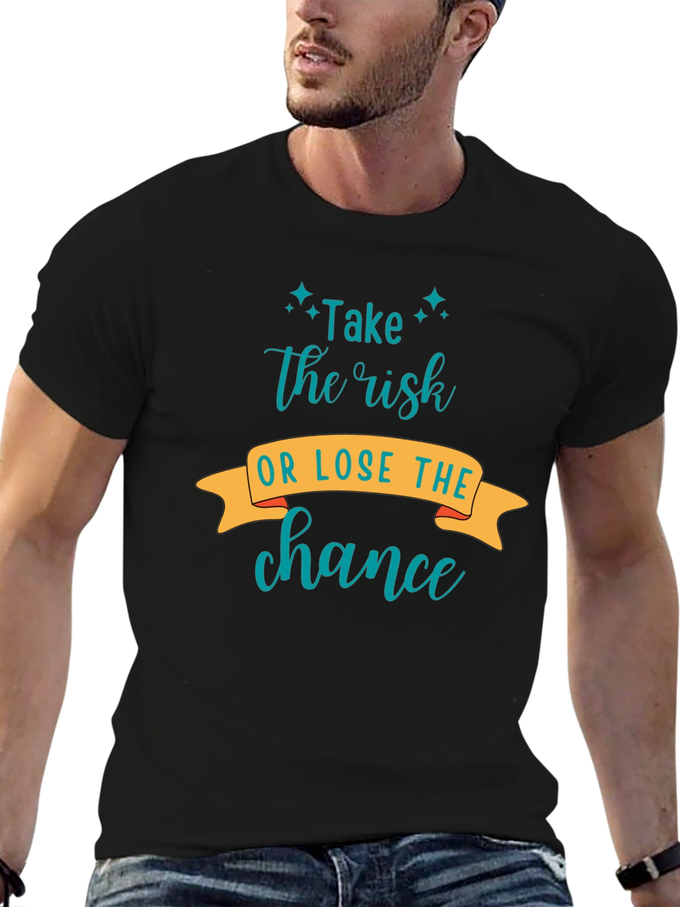 Risk Taker Graphic Tee - Black Short Sleeve