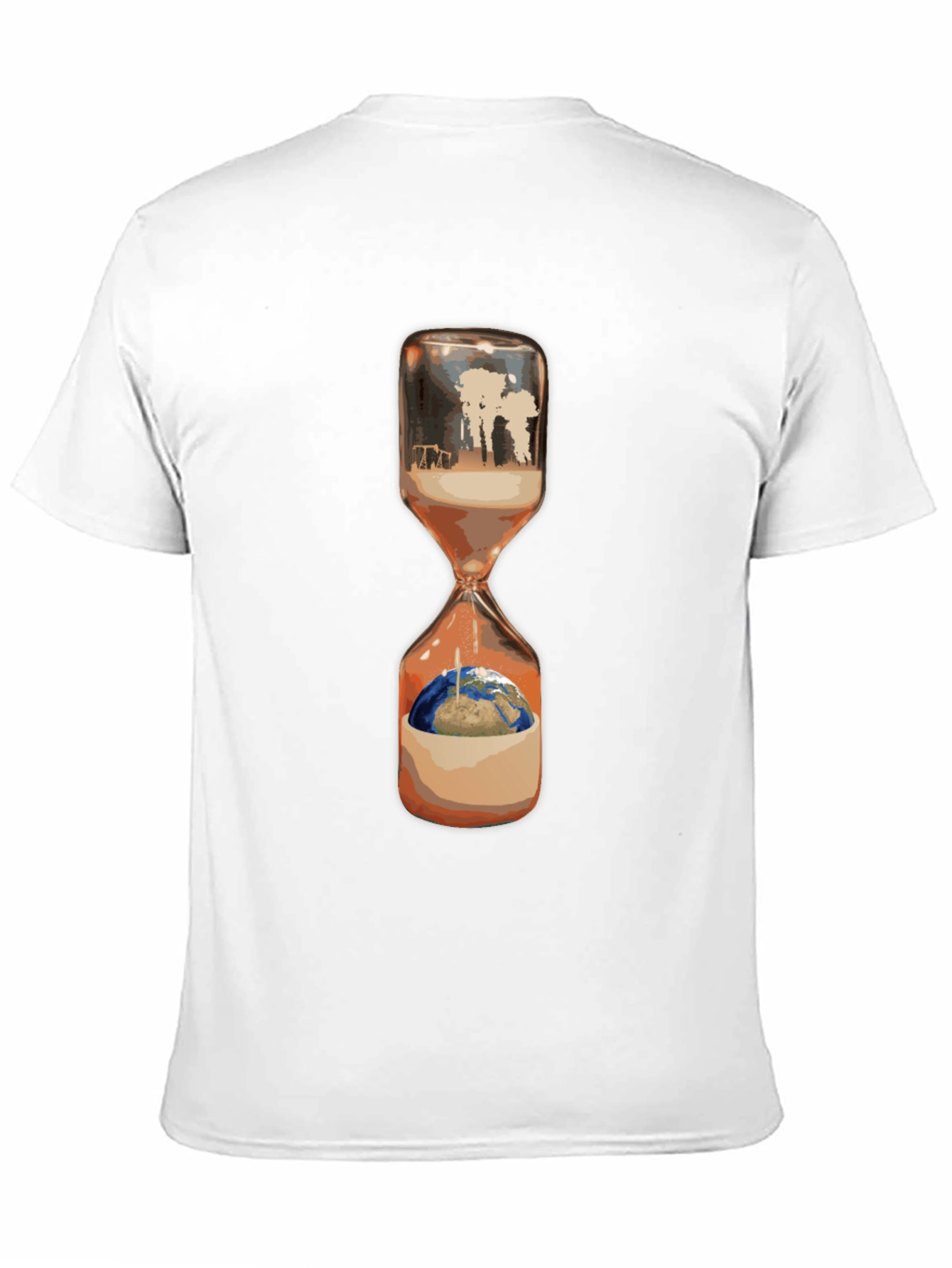 Hourglass Earth Tee - Climate Change Awareness