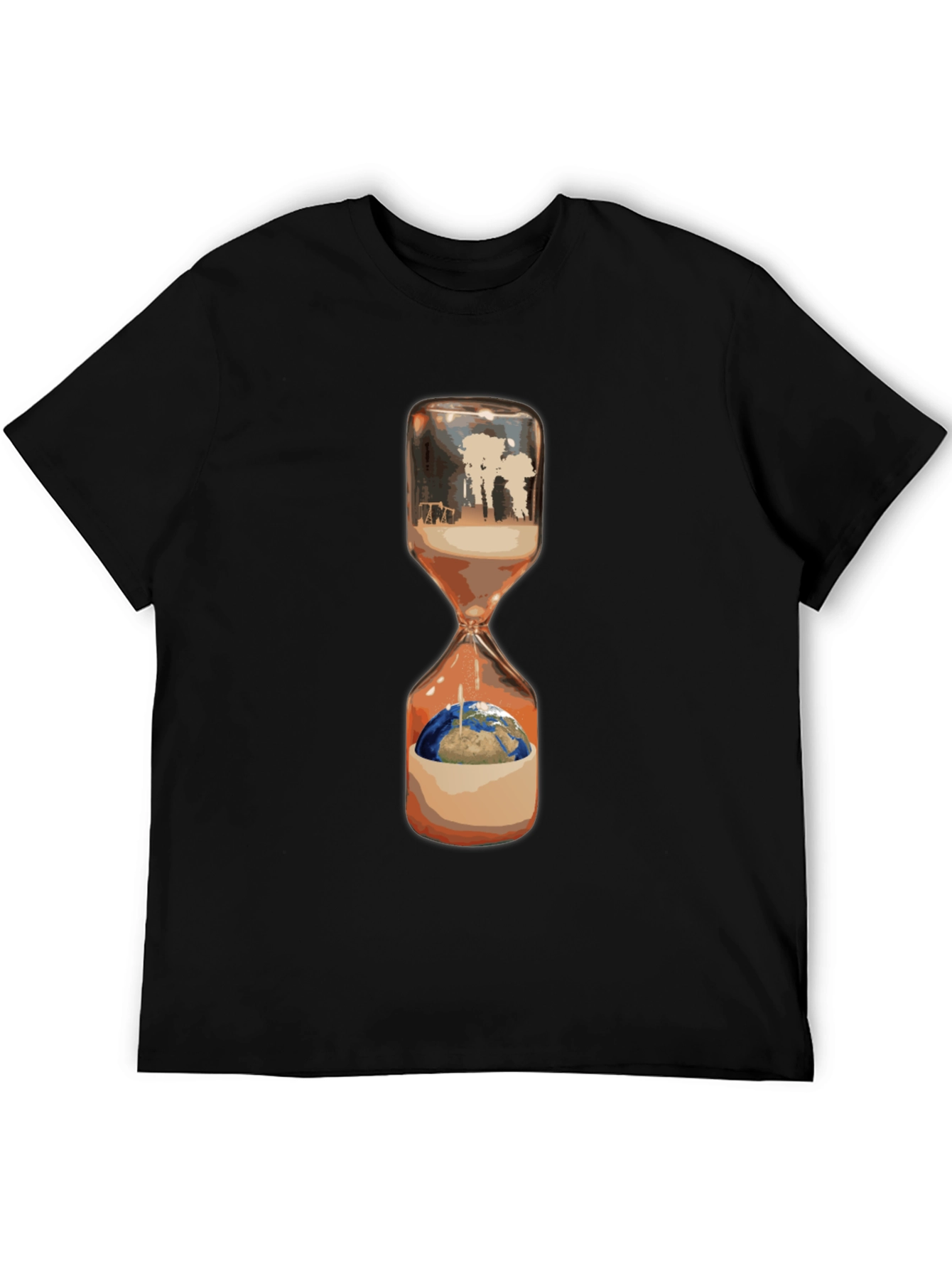 Hourglass Earth Tee - Climate Change Awareness