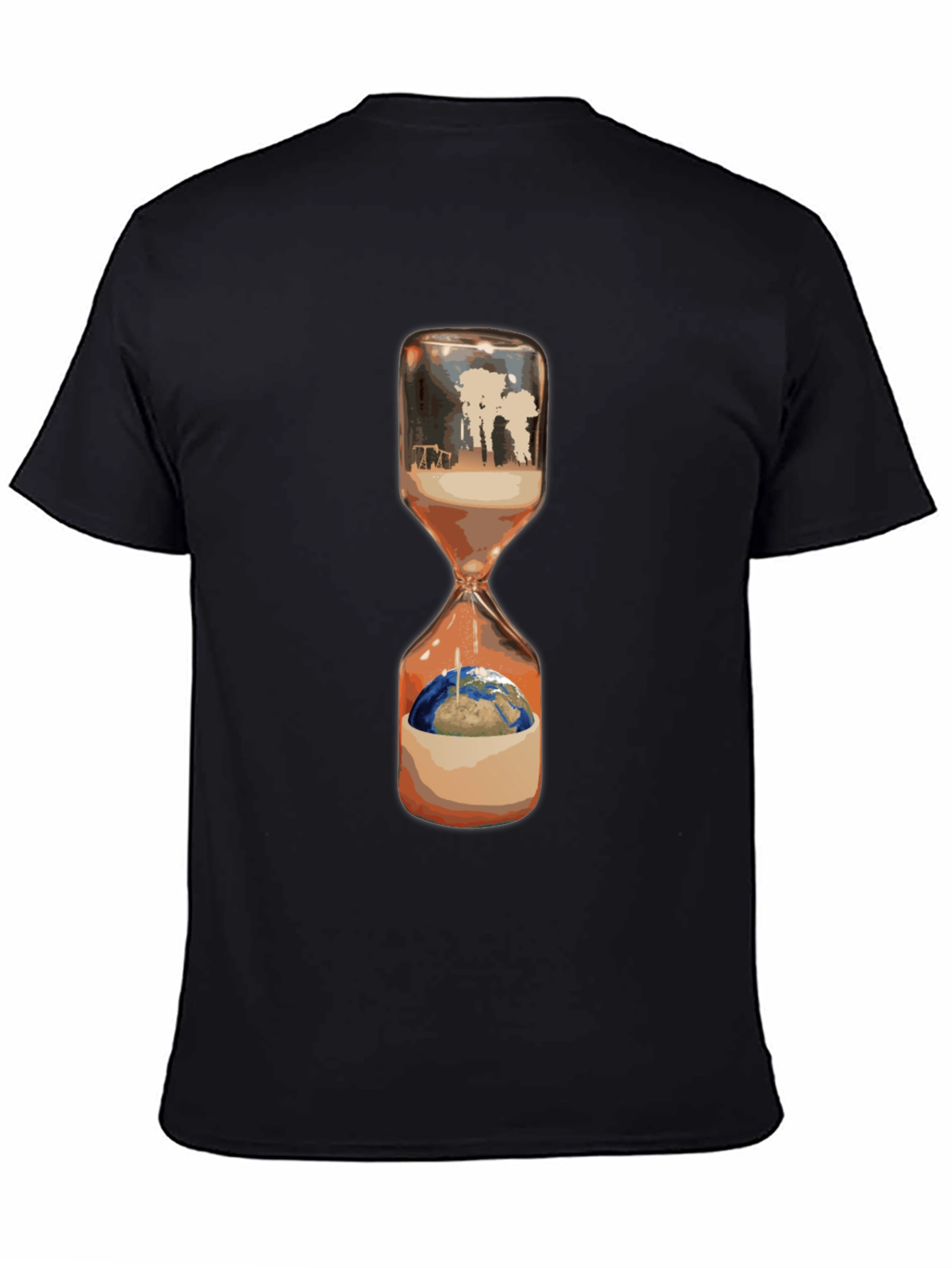 Hourglass Earth Tee - Climate Change Awareness