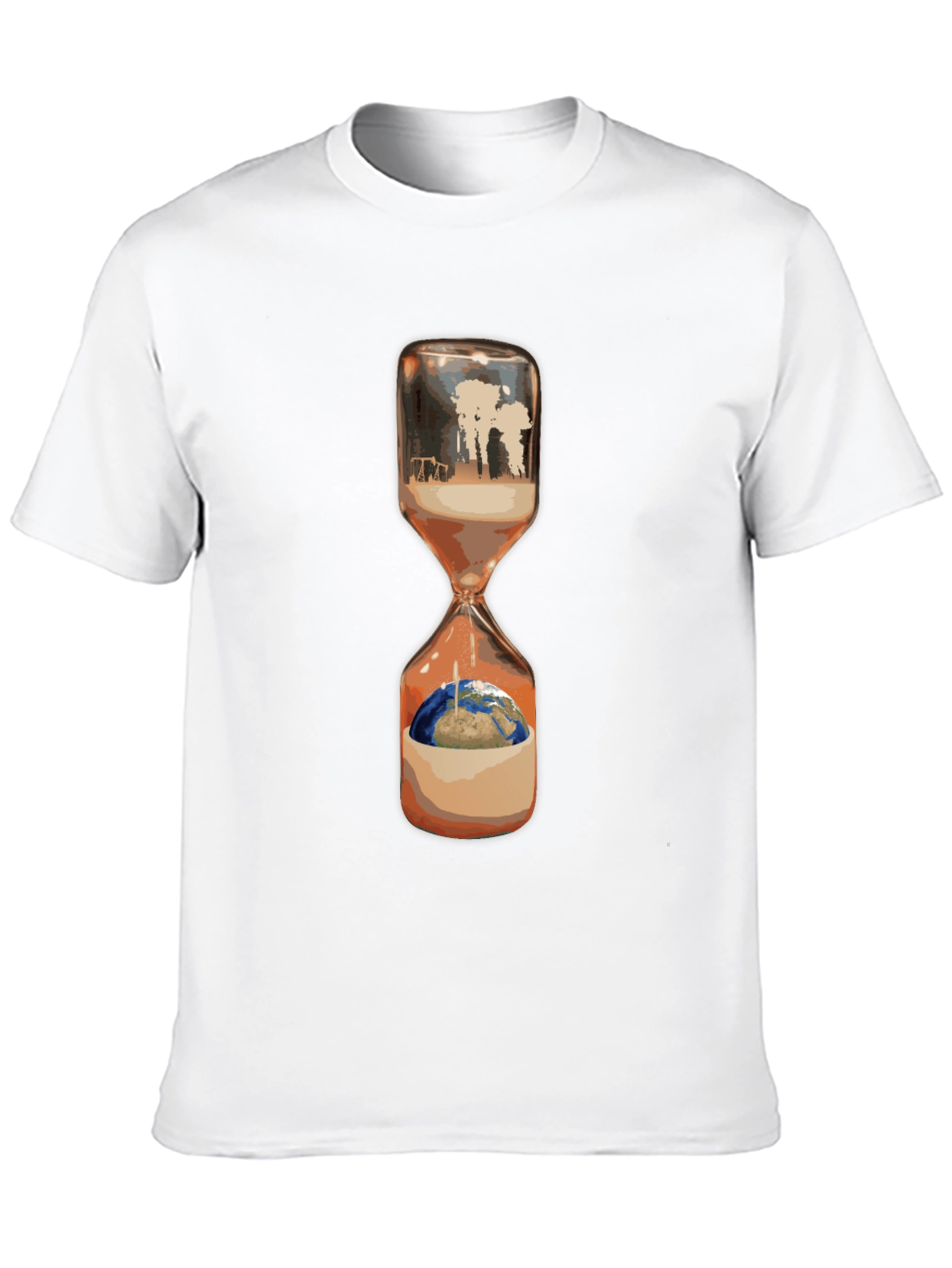 Hourglass Earth Tee - Climate Change Awareness