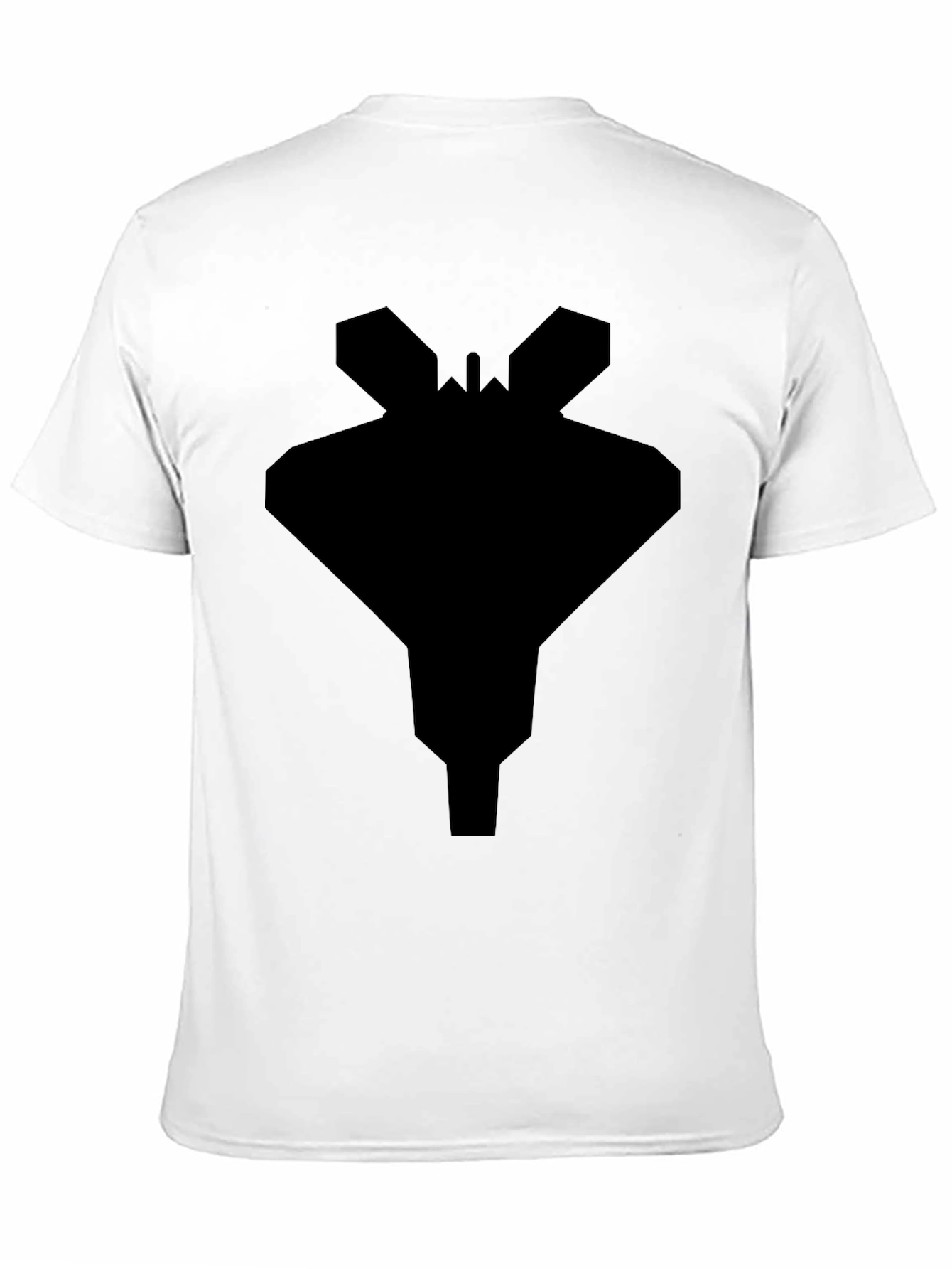 Stealth Jet Black T-Shirt - Modern Geometric Design