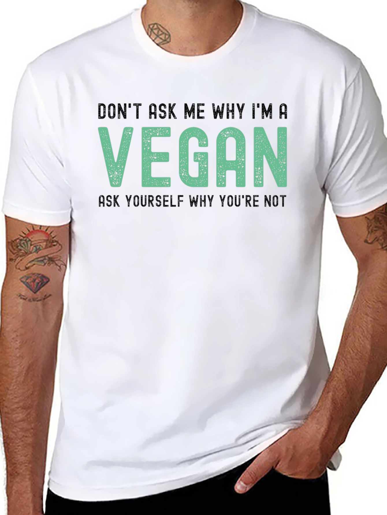 Vegan Graphic T-Shirt - Why Youre Not