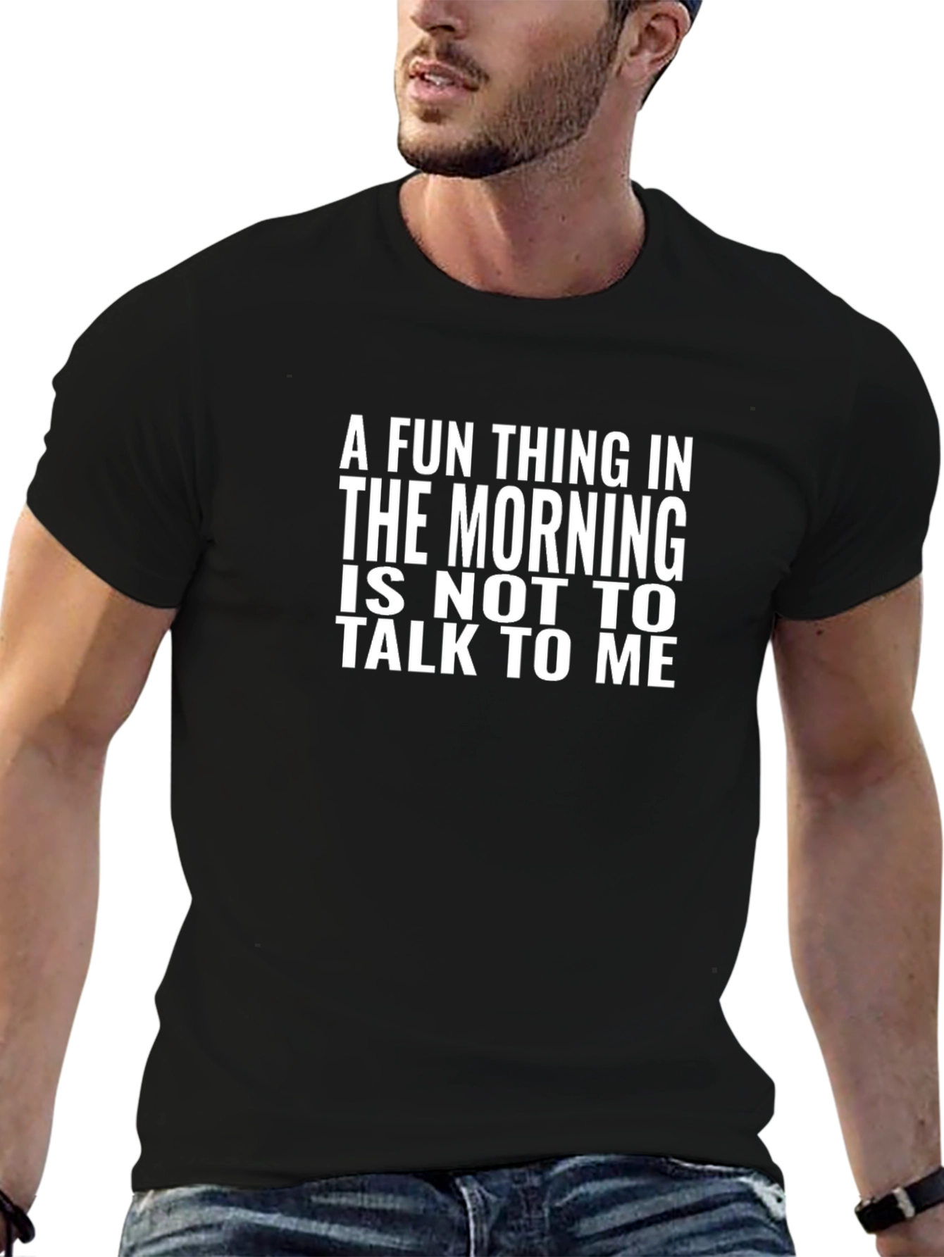 Funny Dont Talk to Me Black T-Shirt