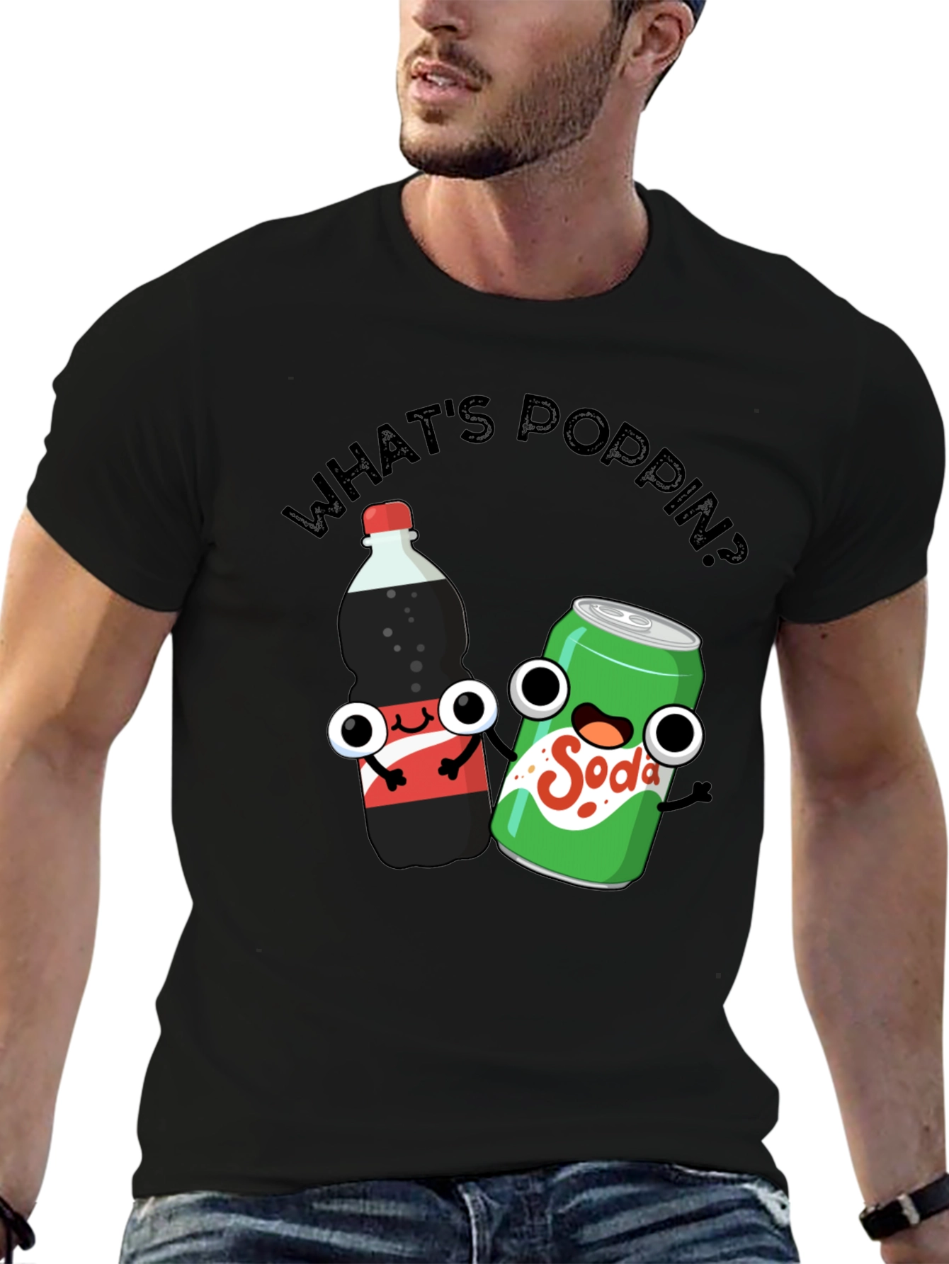 Whats Poppin? Funny Soda T-Shirt