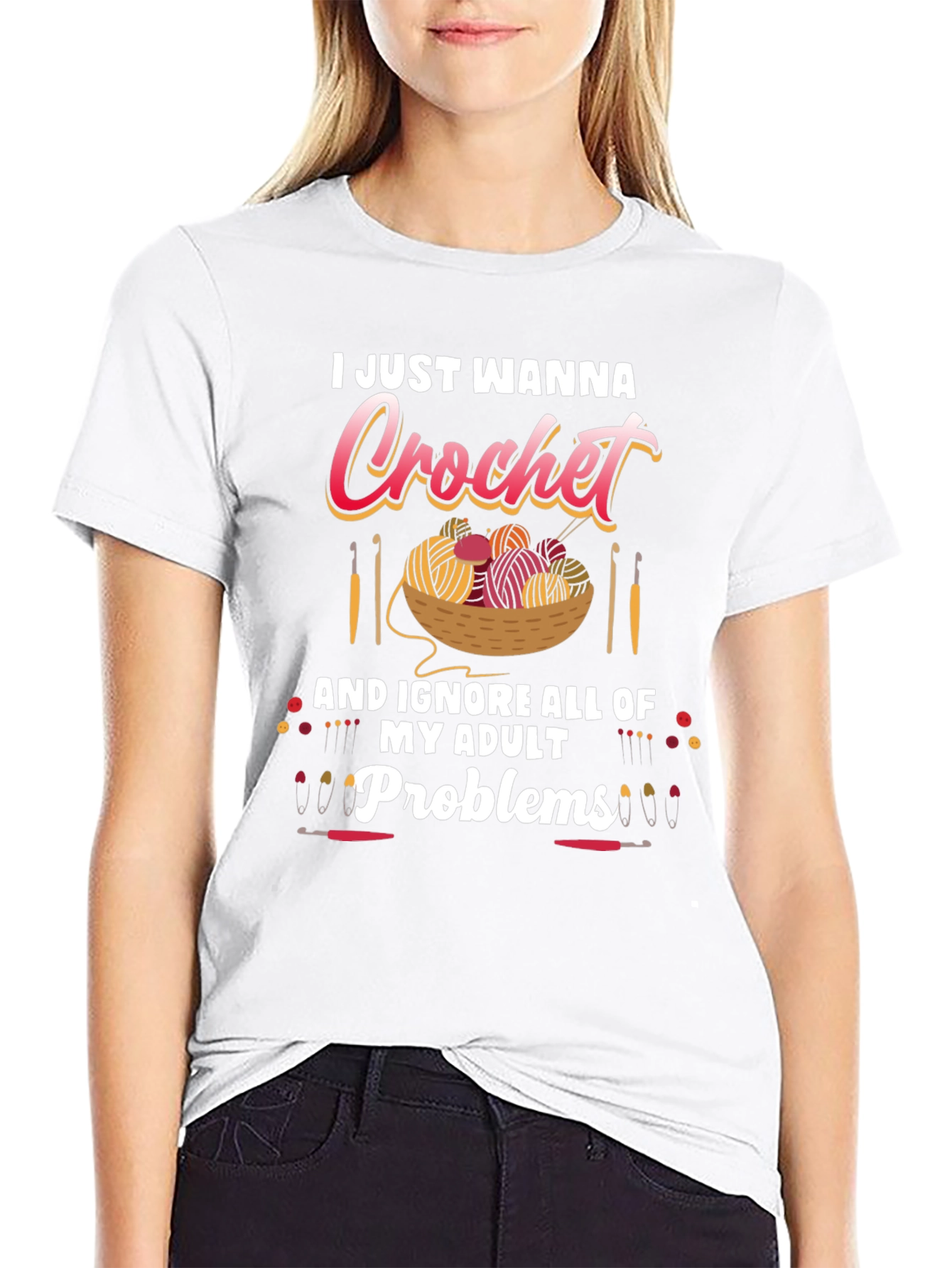 I Just Wanna Crochet Funny T-Shirt