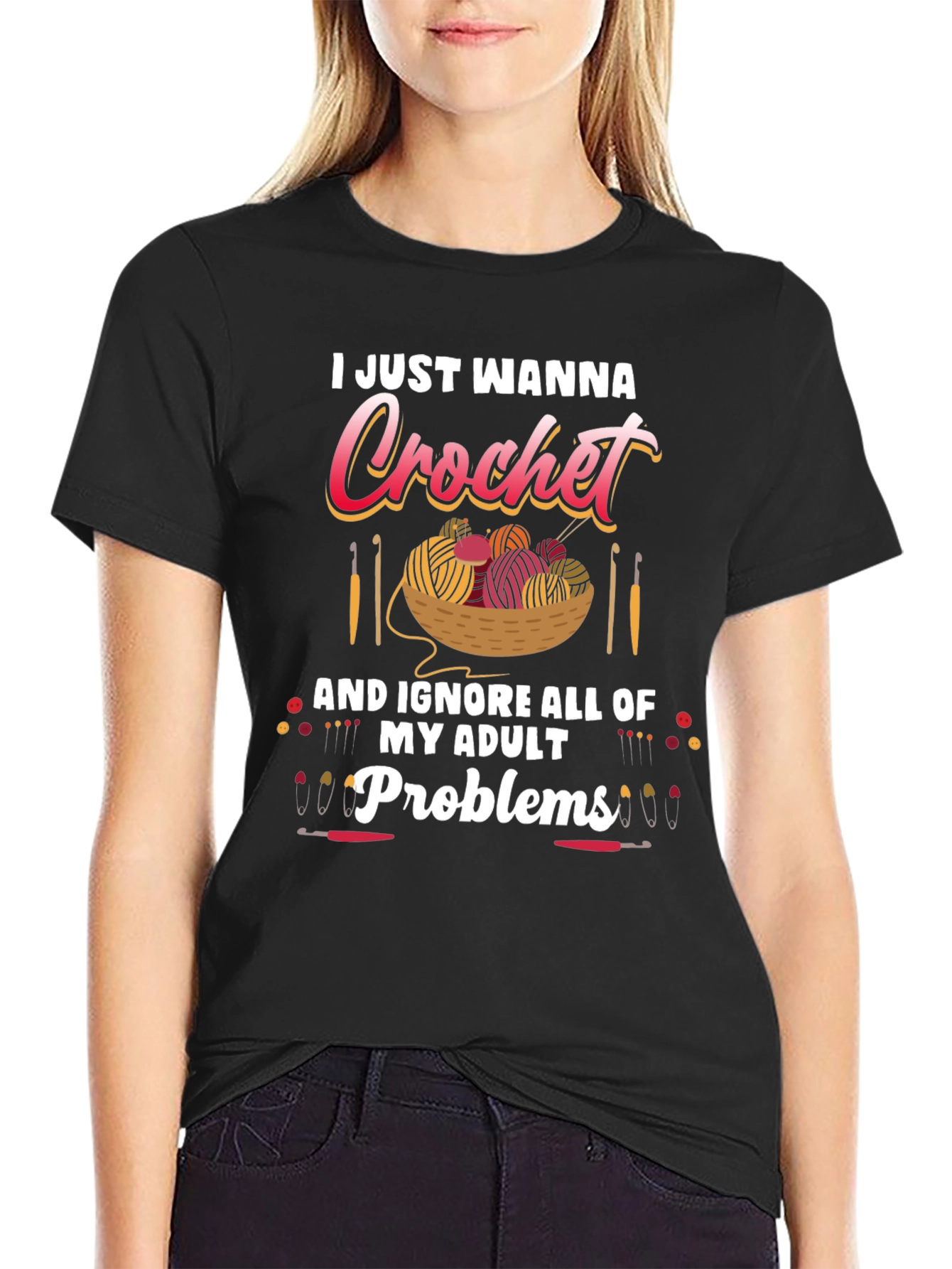I Just Wanna Crochet Funny T-Shirt