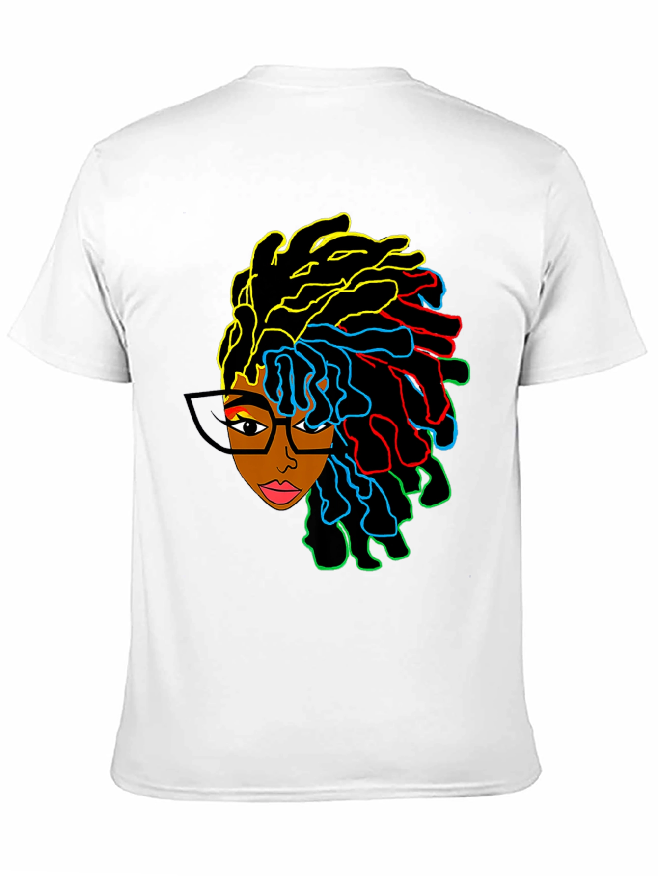 Vibrant Afro Woman Graphic Tee