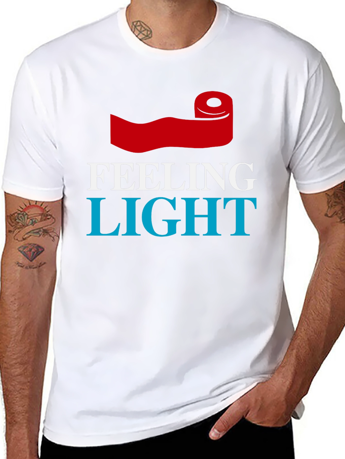 Feeling Light Toilet Paper Roll Graphic Tee