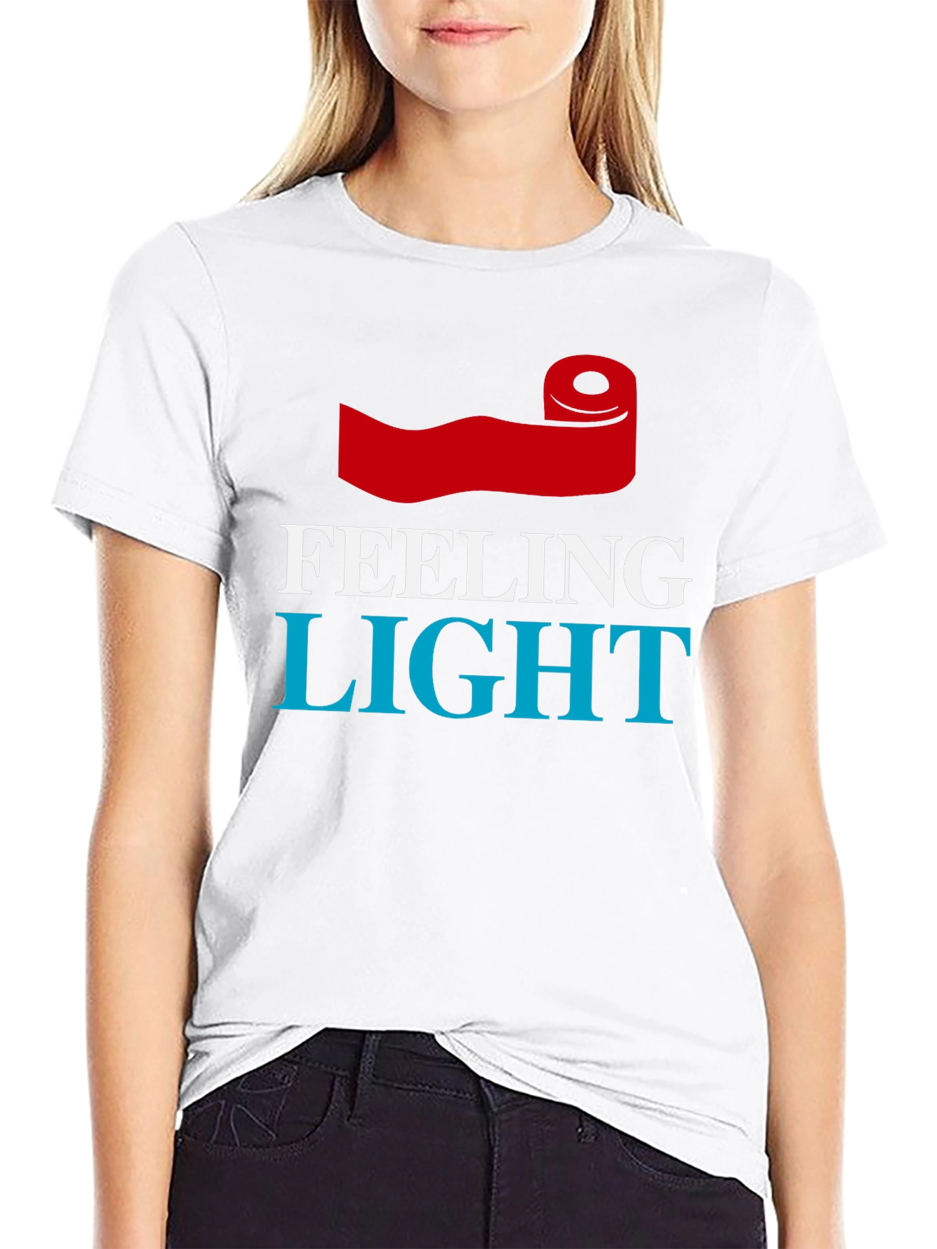Feeling Light Toilet Paper Roll Graphic Tee