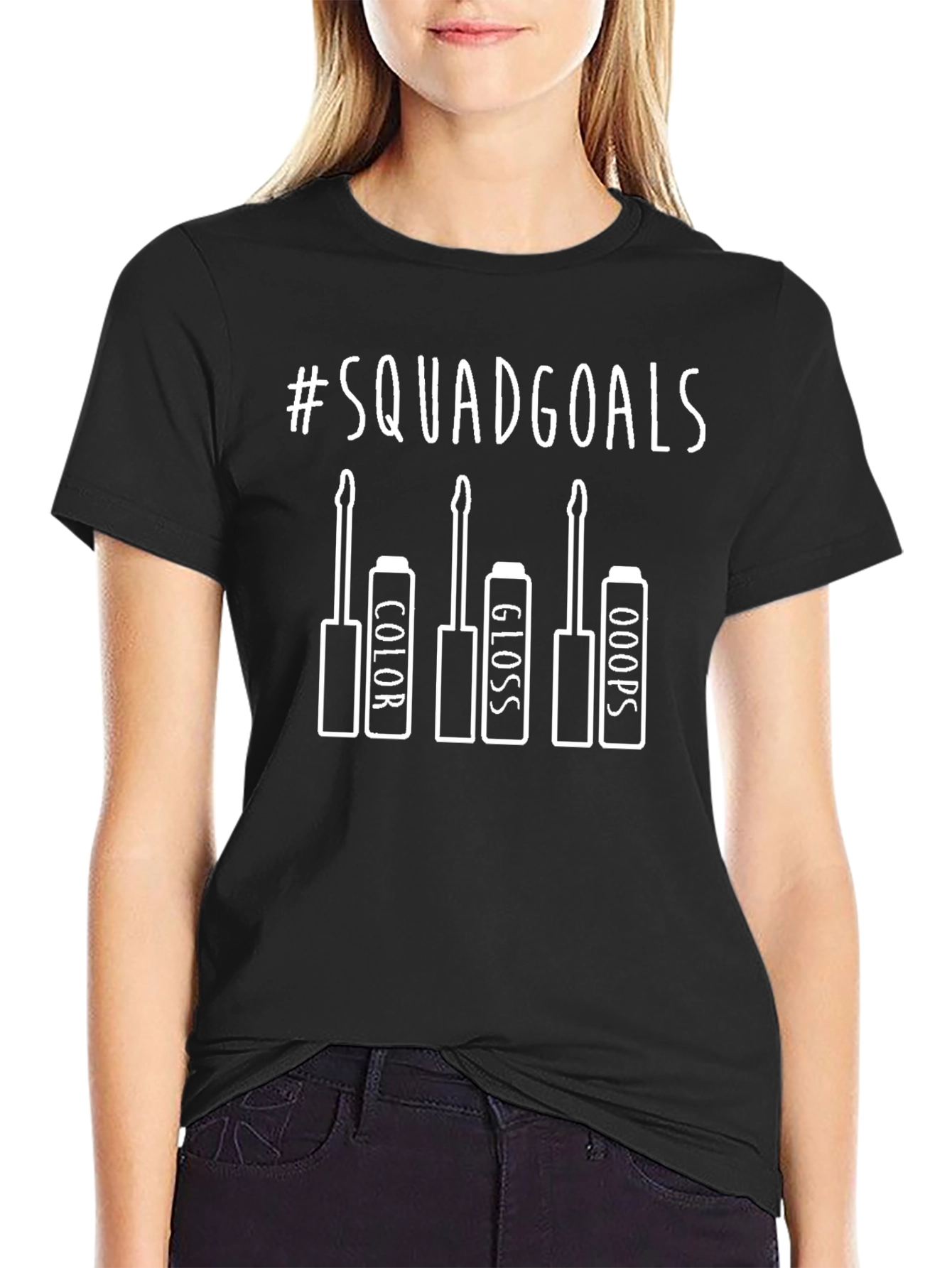Squad Goals T-Shirt Makeup Lover Tee