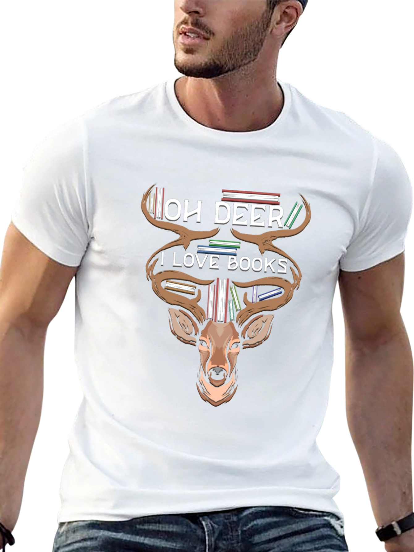 Oh Deer I Love Books T-Shirt