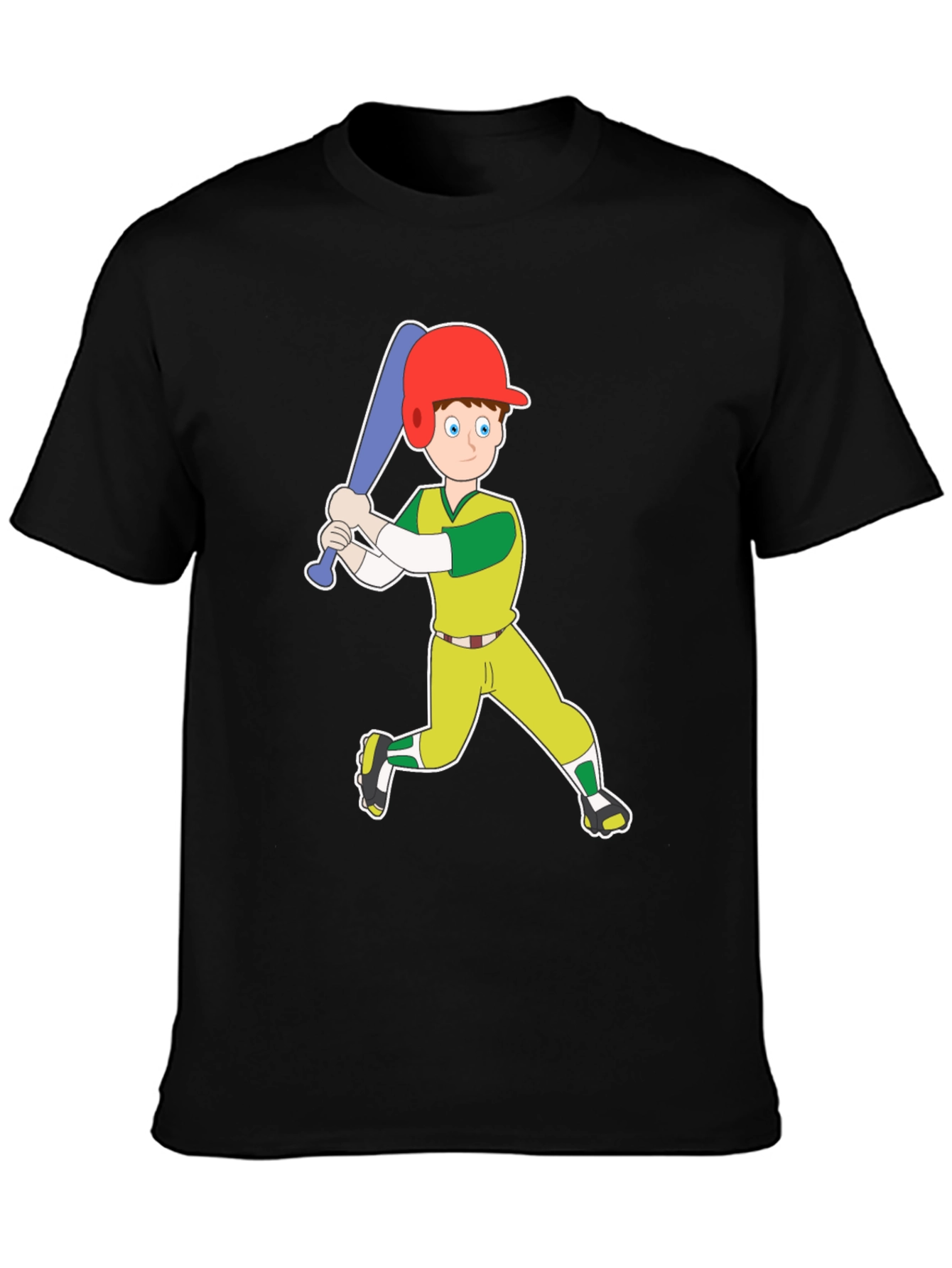 Baseball Cartoon Graphic Tee