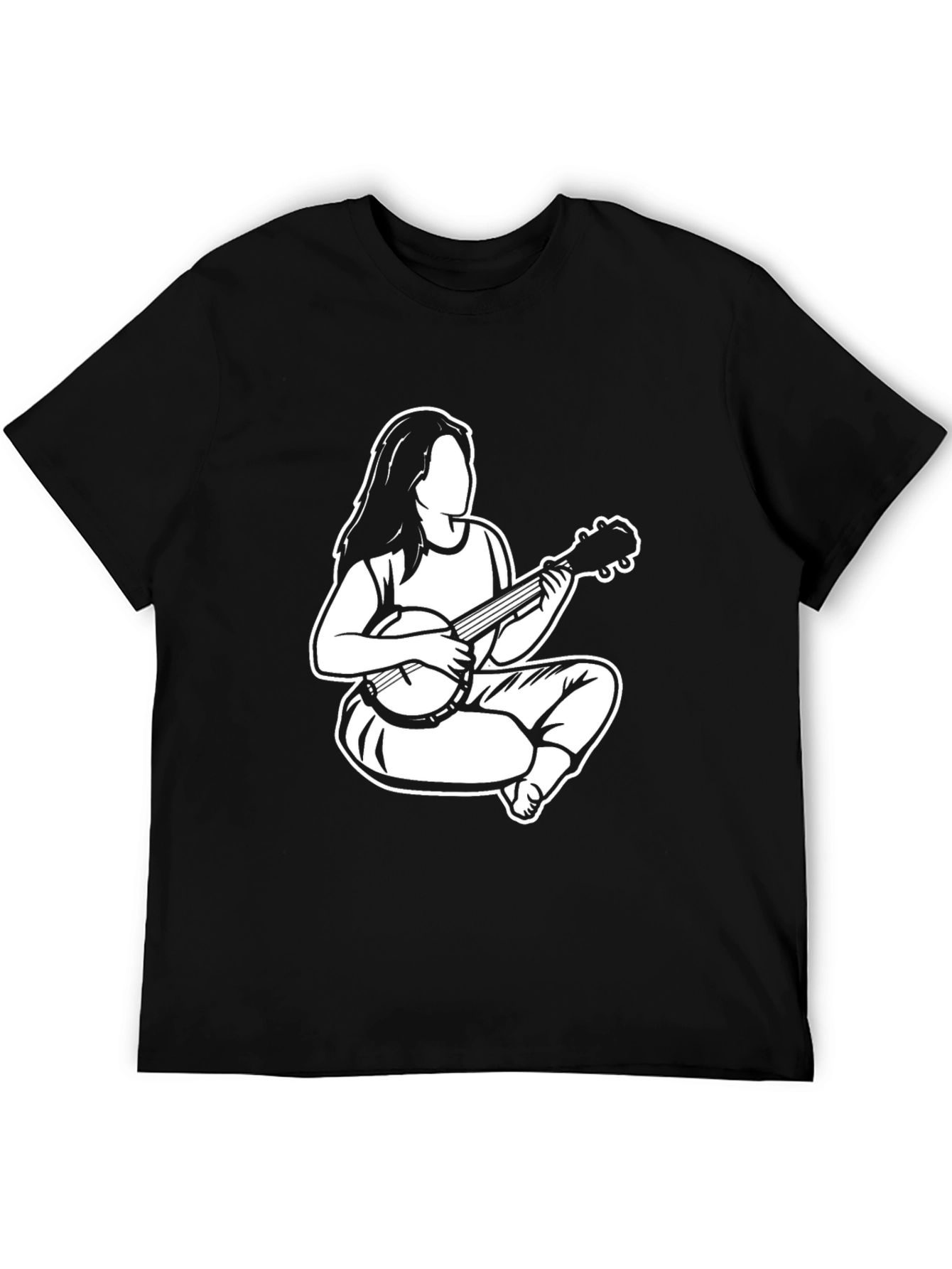 Banjo Player Graphic Tee - Black