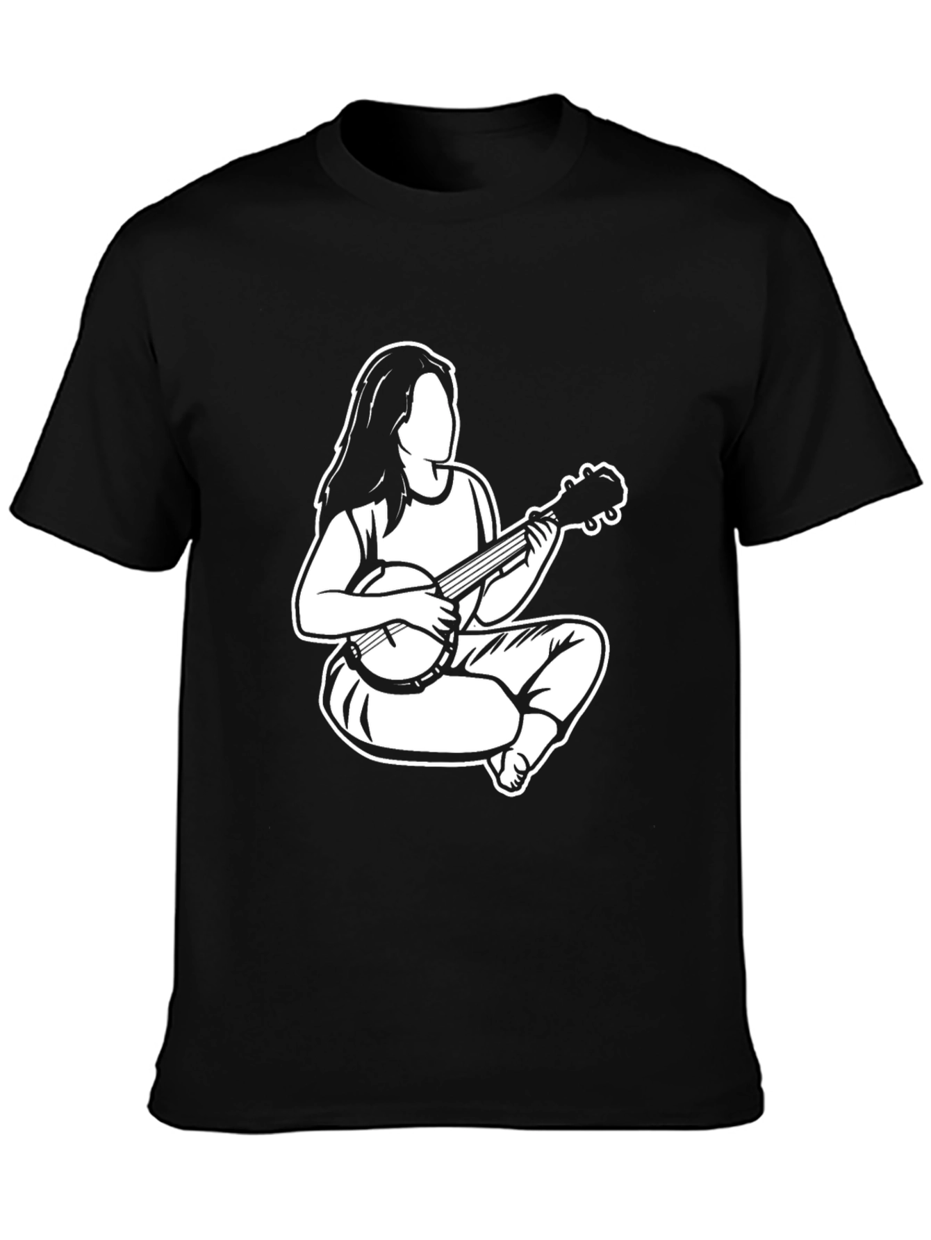 Banjo Player Graphic Tee - Black