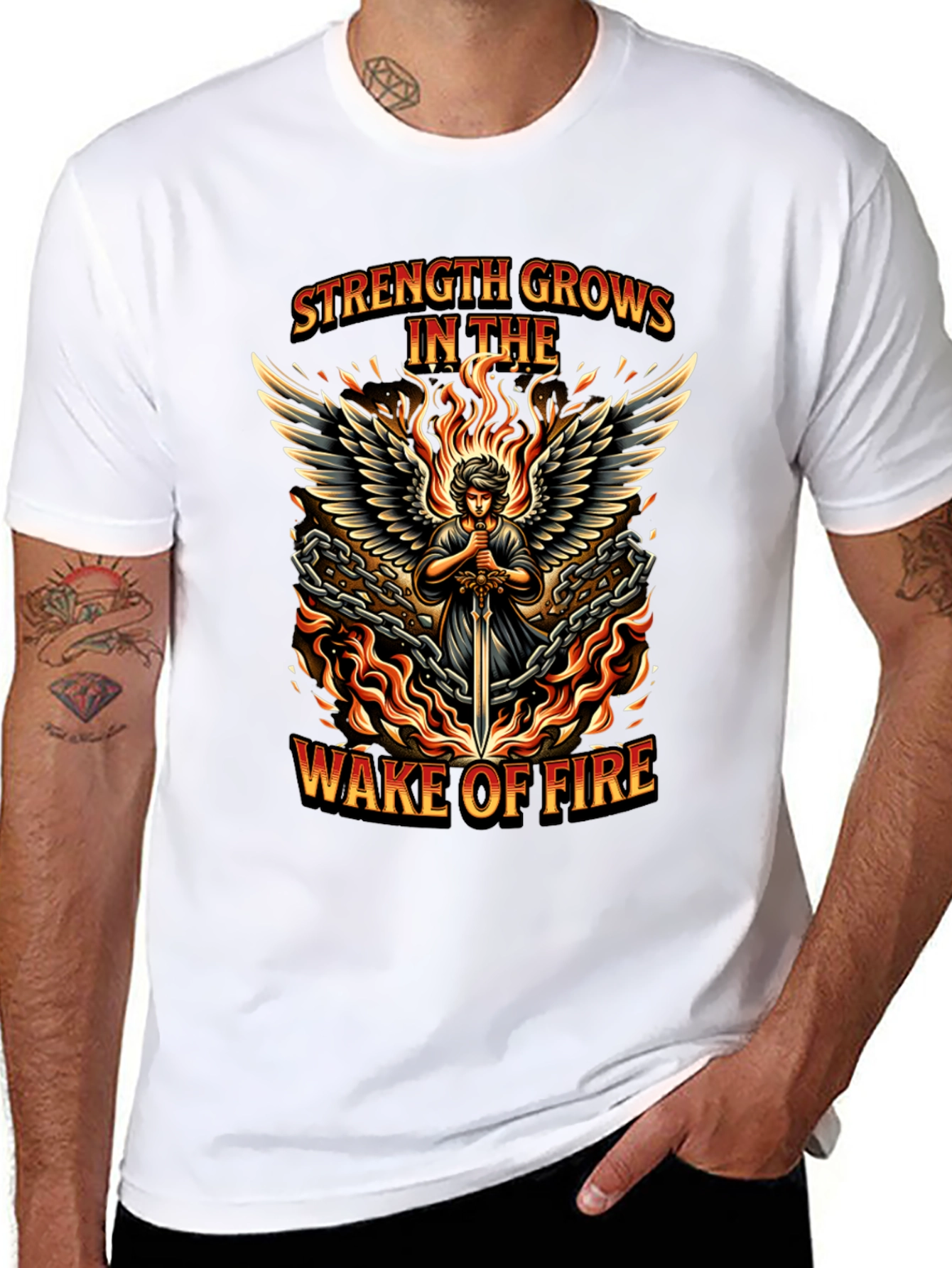 Strength Grows in the Wake of Fire Graphic Tee