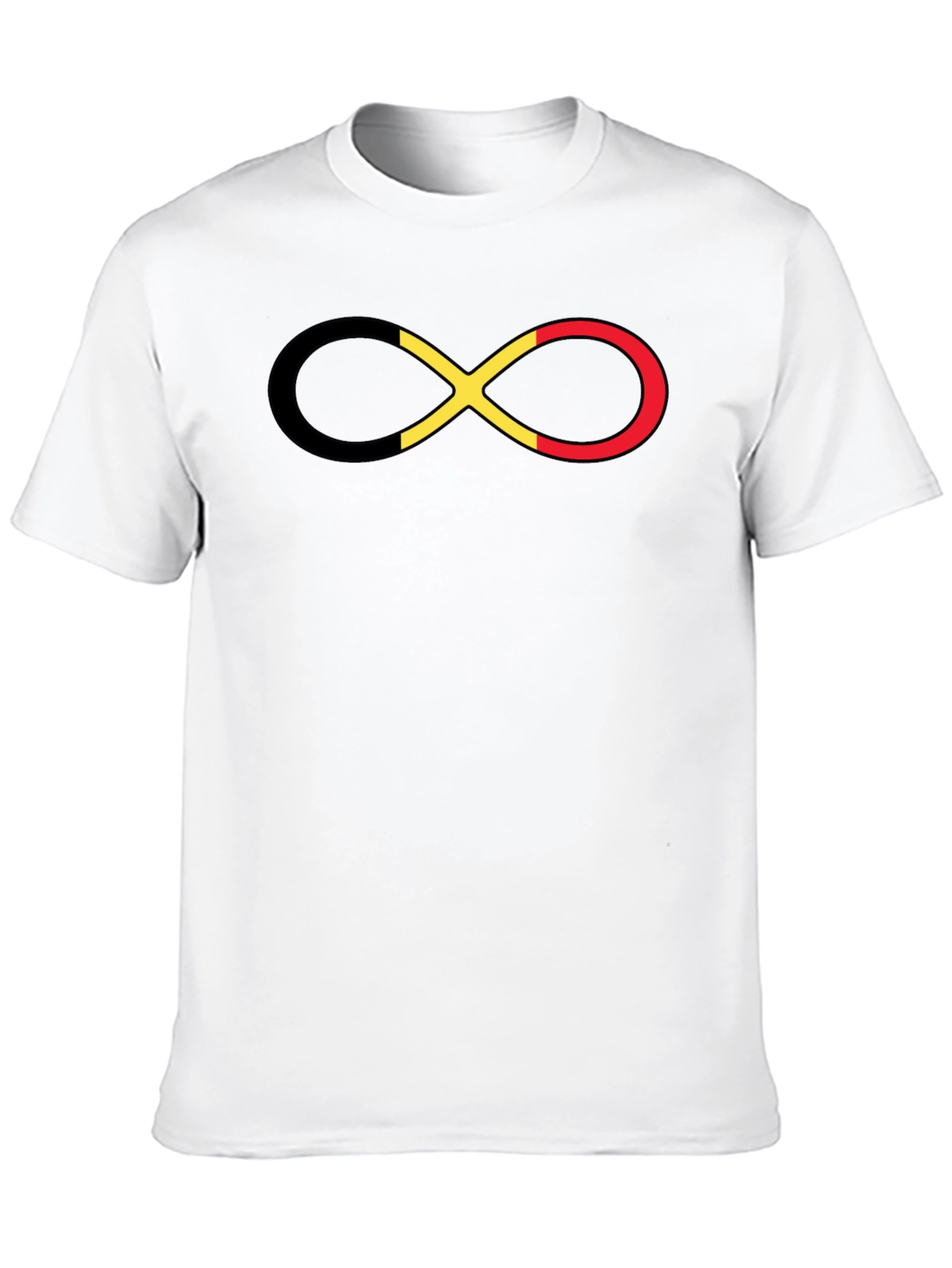Belgium Flag Infinity Symbol T-Shirt - Casual Wear