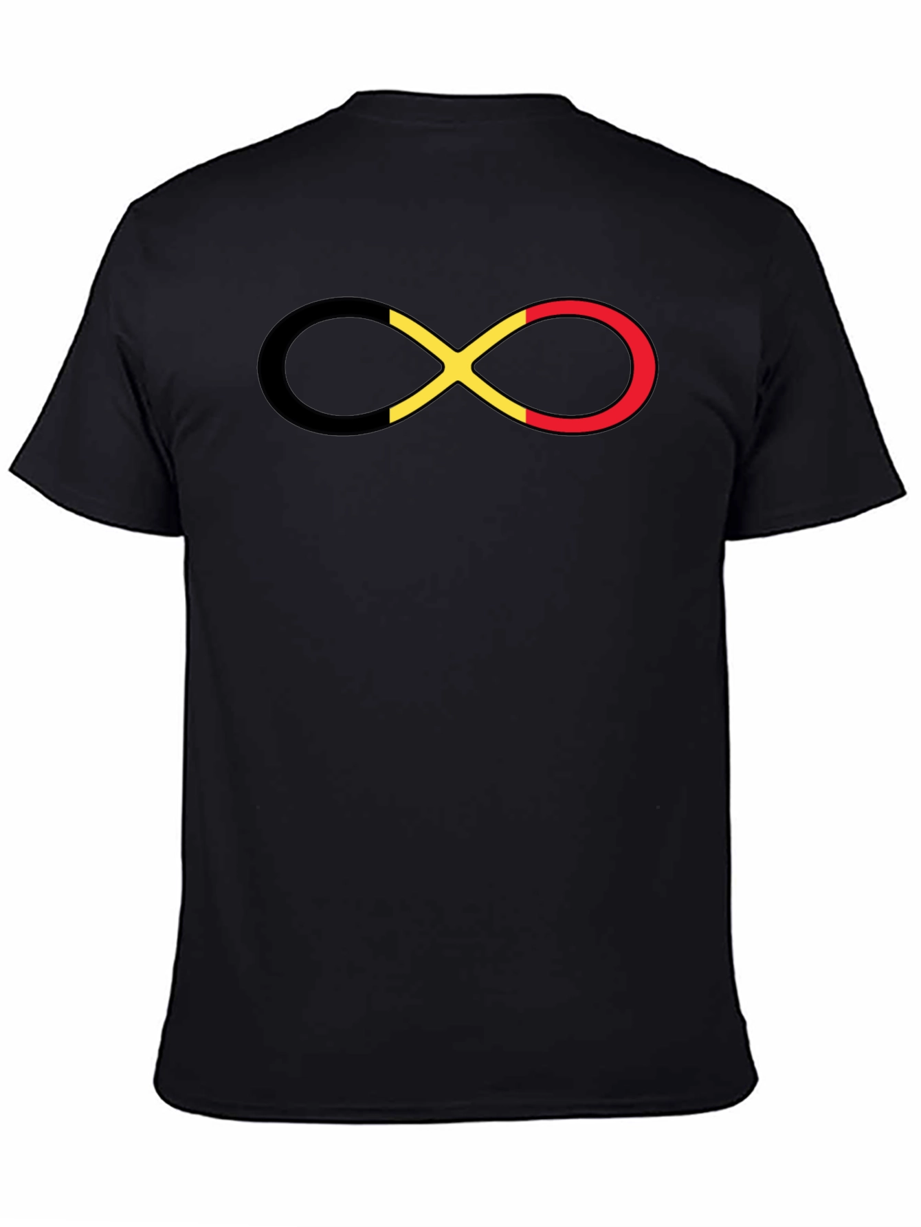 Belgium Flag Infinity Symbol T-Shirt - Casual Wear
