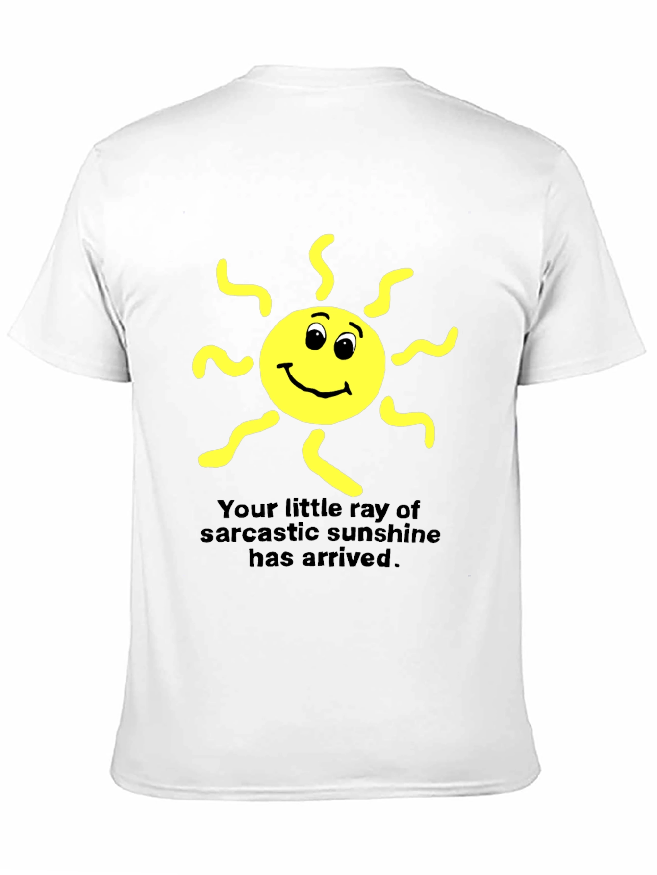 Sarcastic Sunshine Graphic Tee - Black Cotton T-Shirt