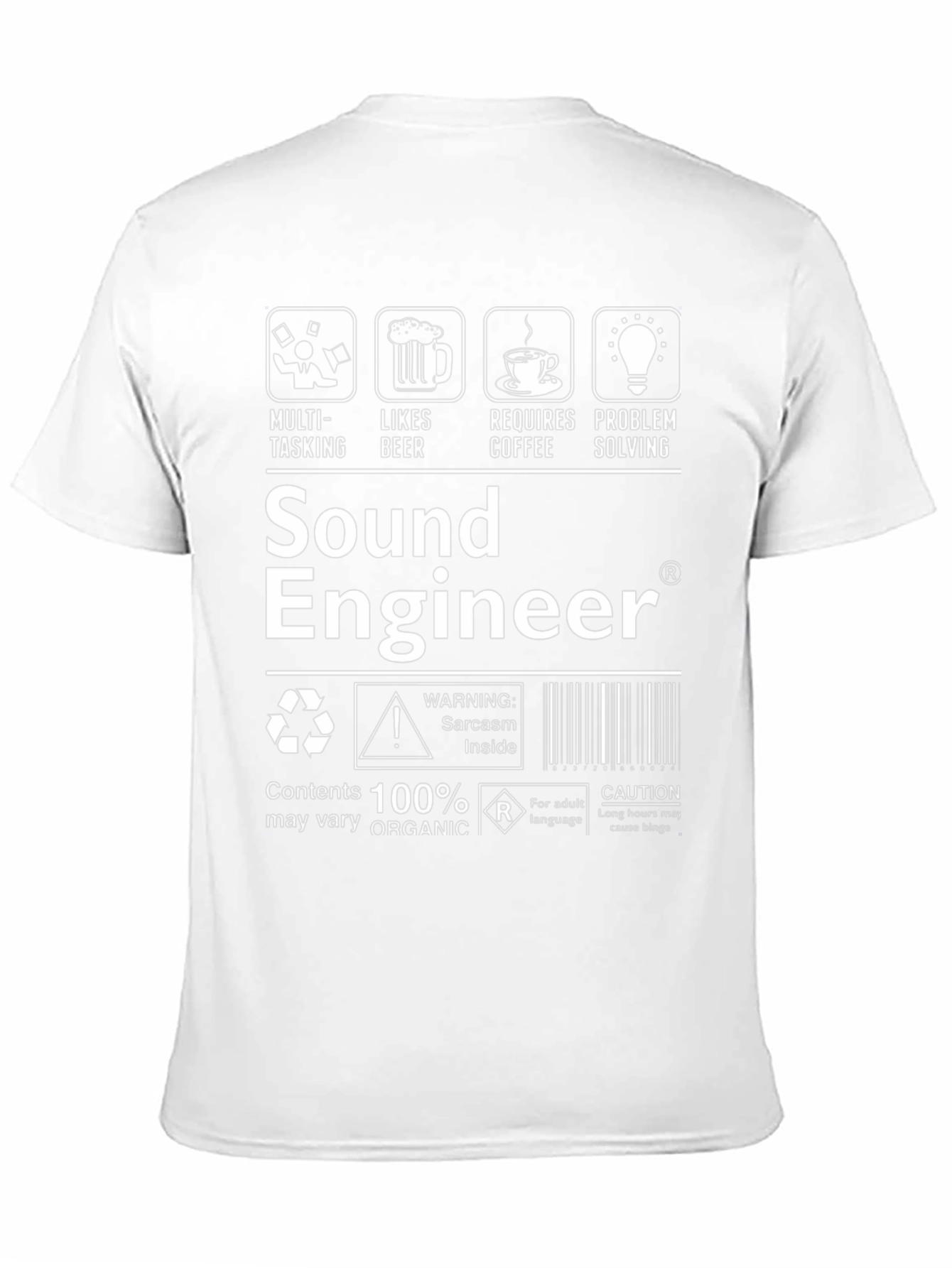 Sound Engineer Sarcasm Inside T-Shirt