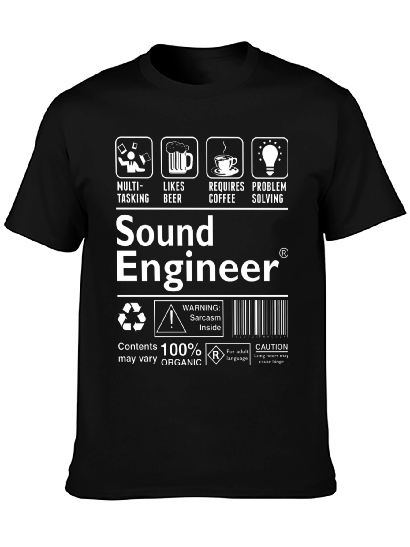 Sound Engineer Sarcasm Inside T-Shirt