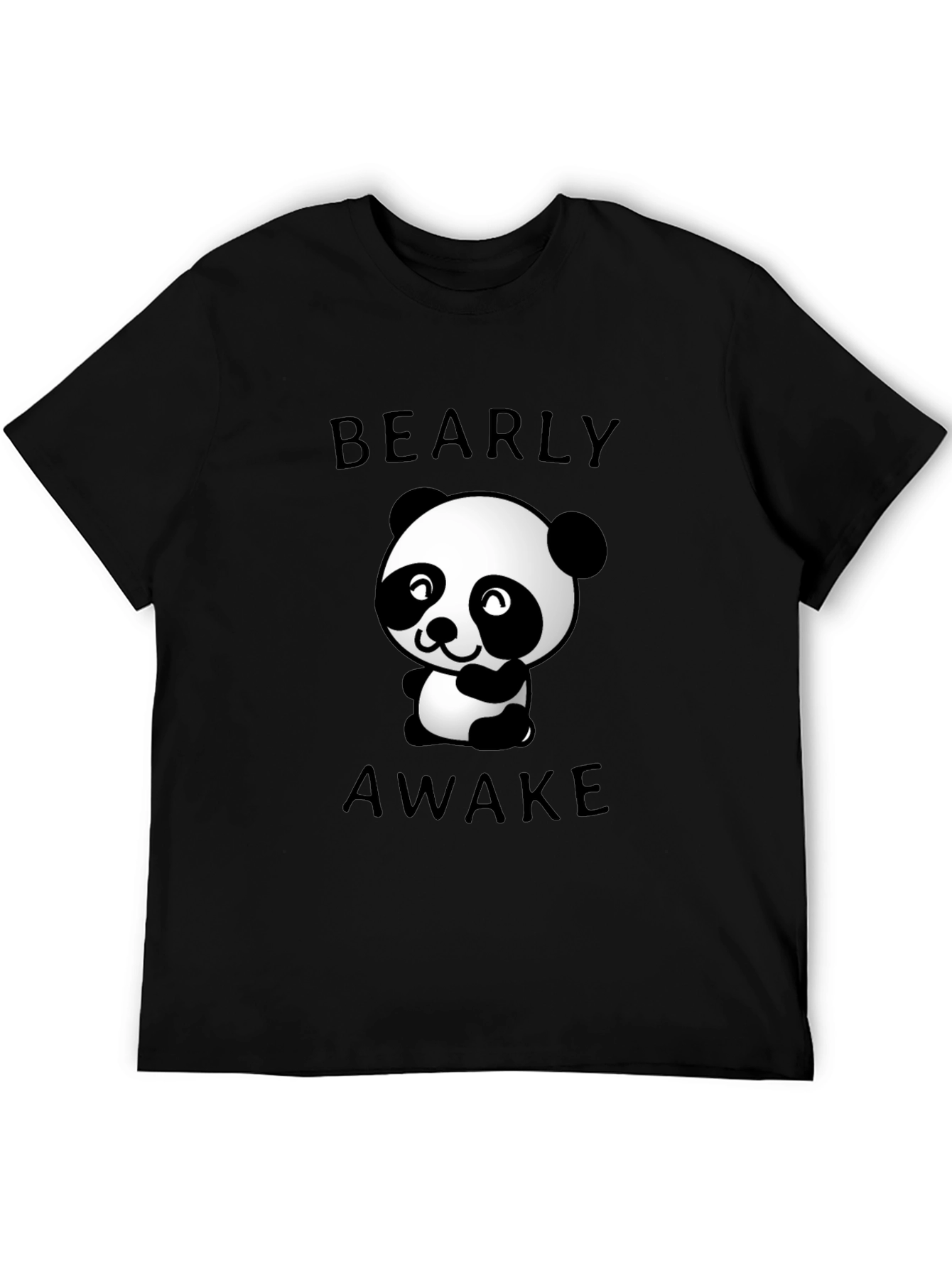 Bearly Awake Graphic Tee - Mens Black T-Shirt