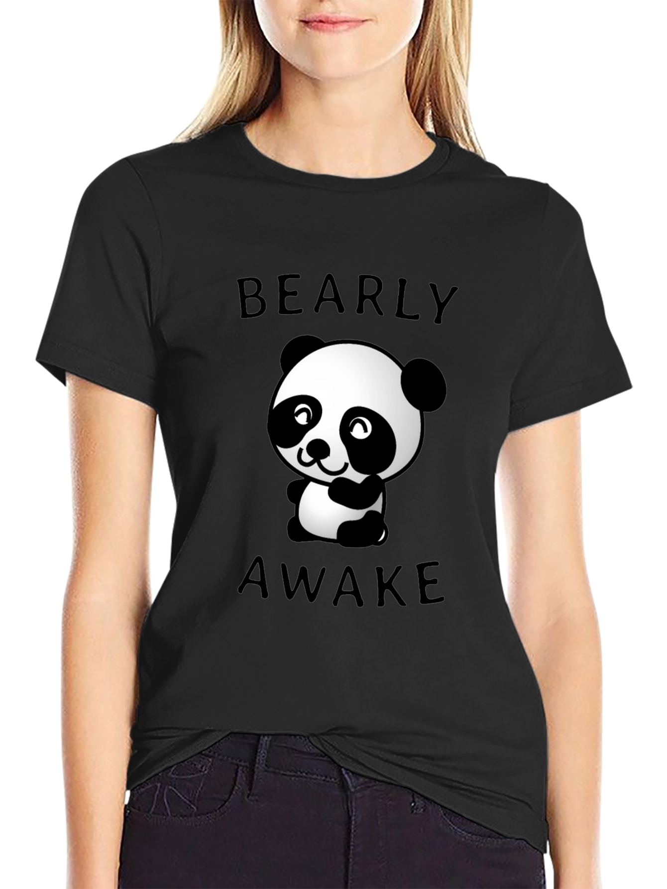 Bearly Awake Graphic Tee - Mens Black T-Shirt