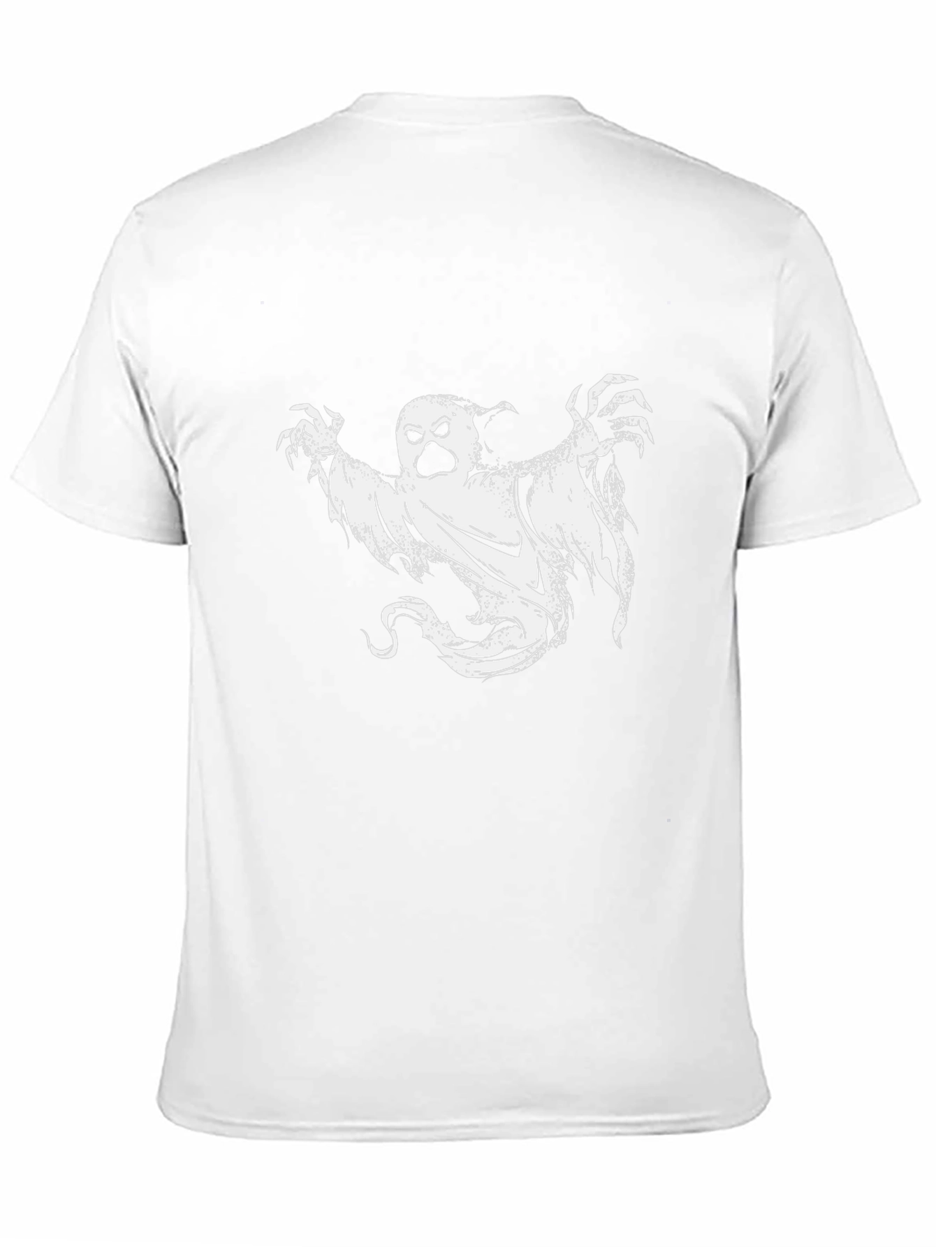 Spooky Ghost Graphic Tee - Black