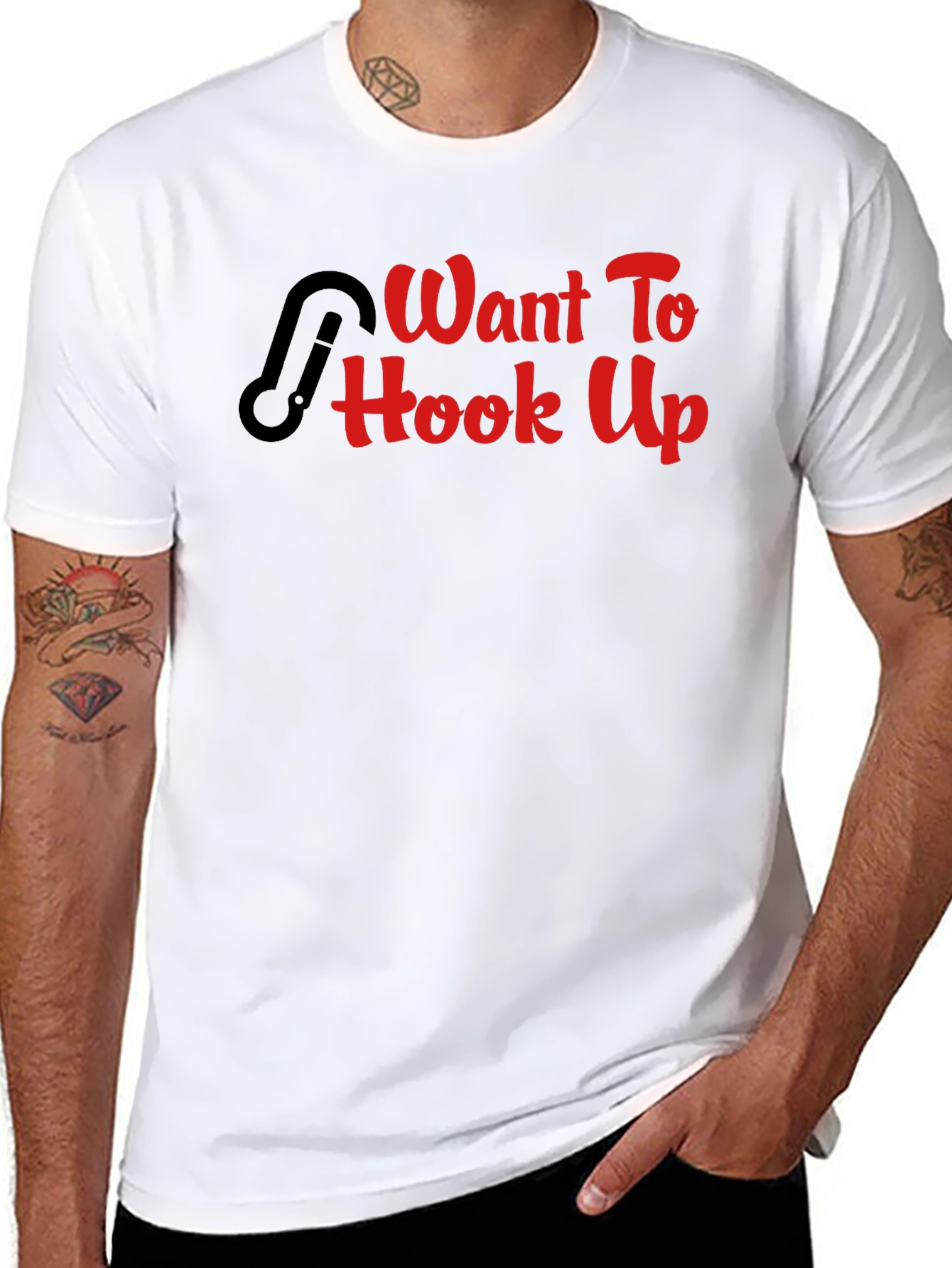 Want To Hook Up Fishing T-Shirt Funny Graphic Tee