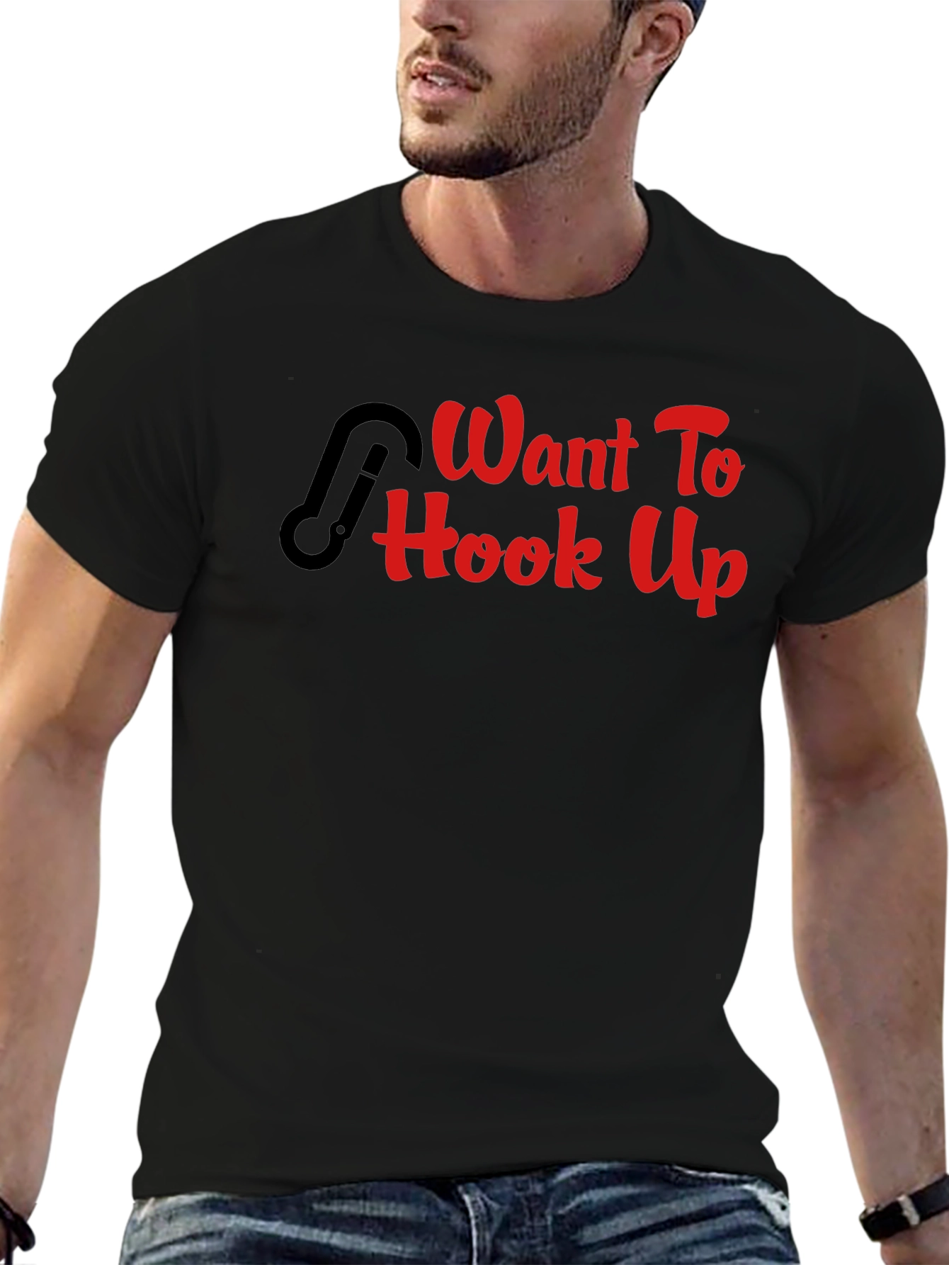 Want To Hook Up Fishing T-Shirt Funny Graphic Tee