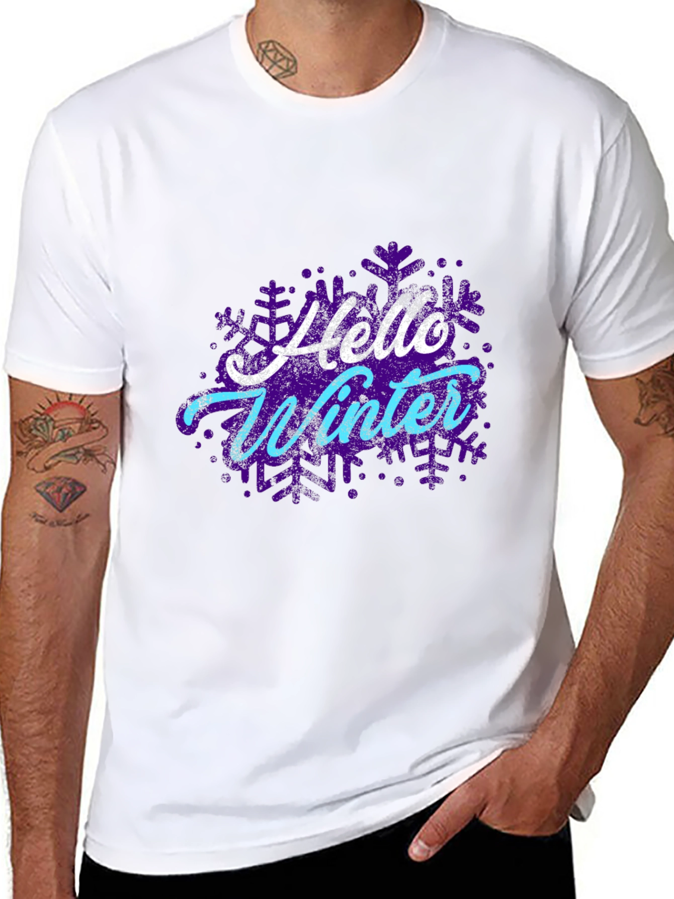 Hello Winter Snowflake Graphic Tee