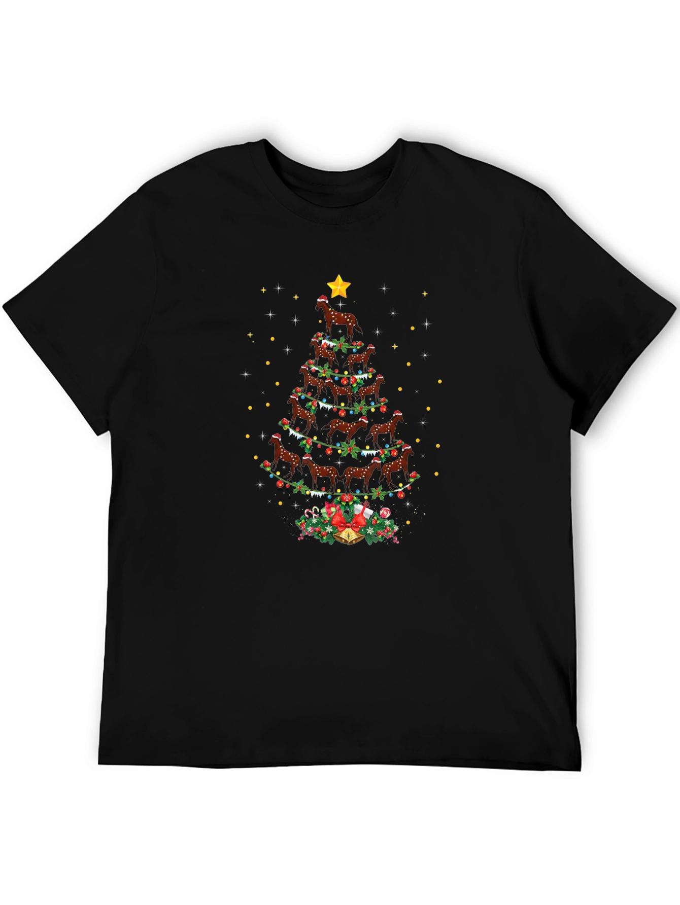 Horse Christmas Tree T-Shirt