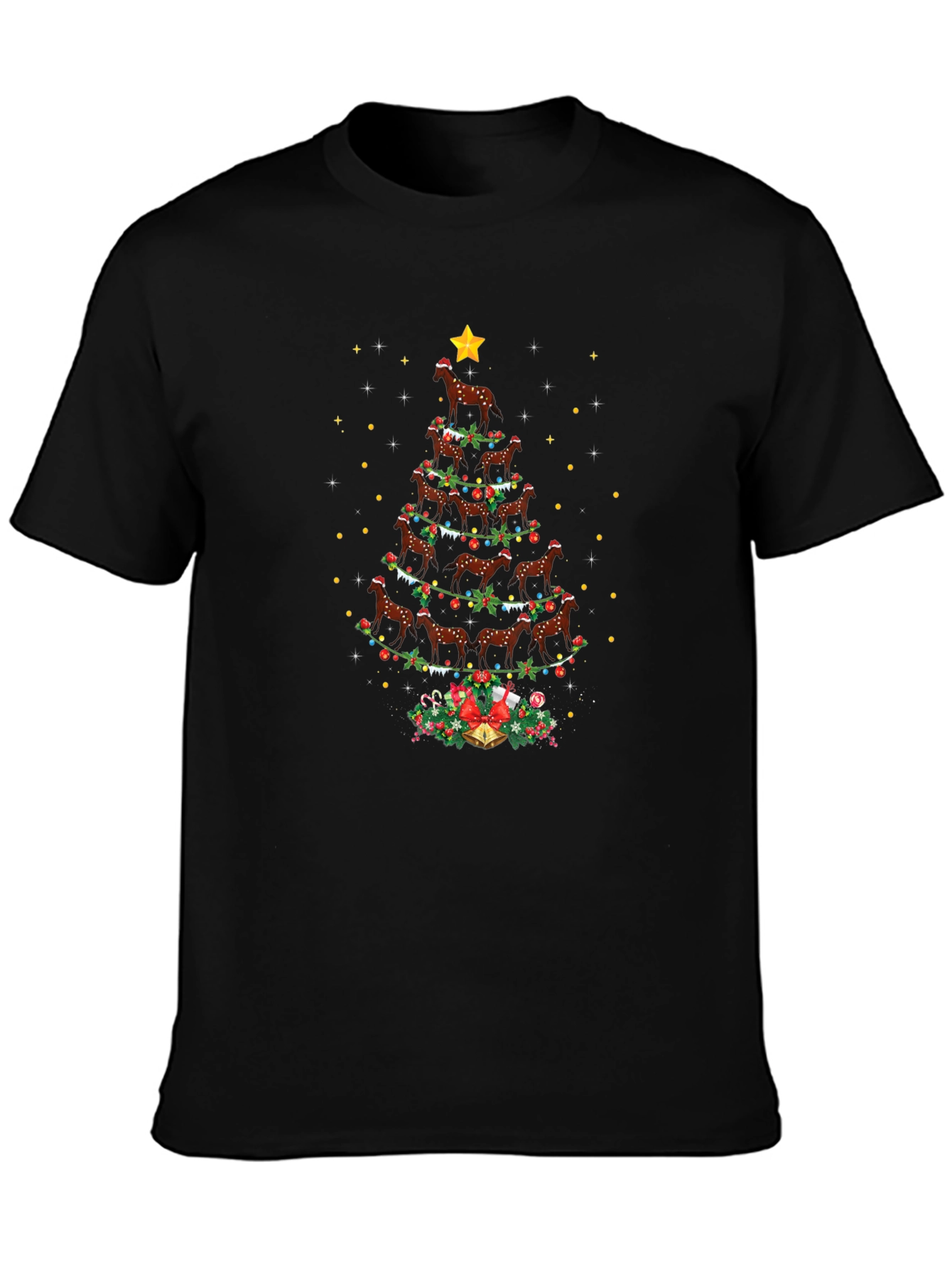 Horse Christmas Tree T-Shirt