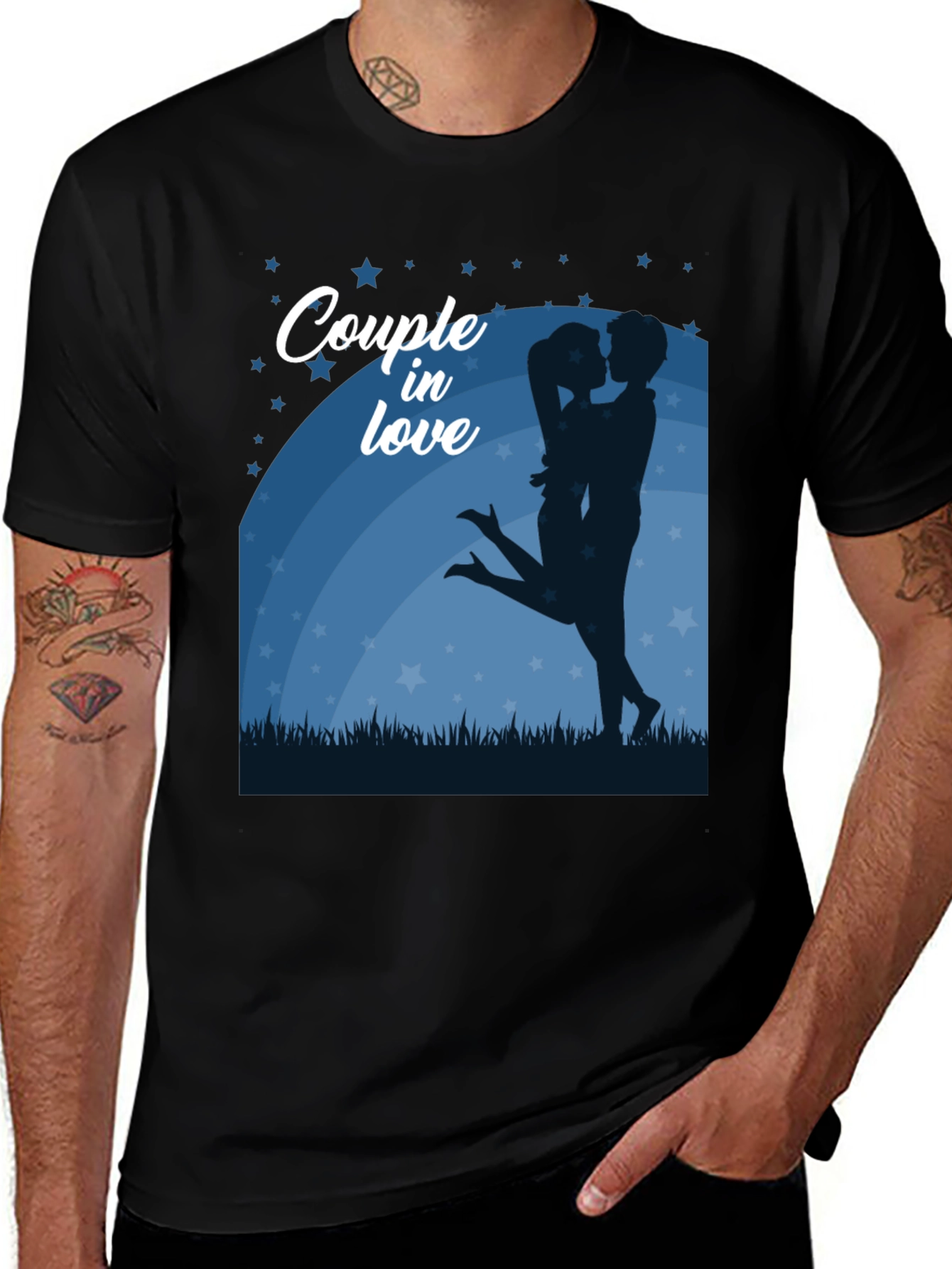 Couple in Love Graphic Tee