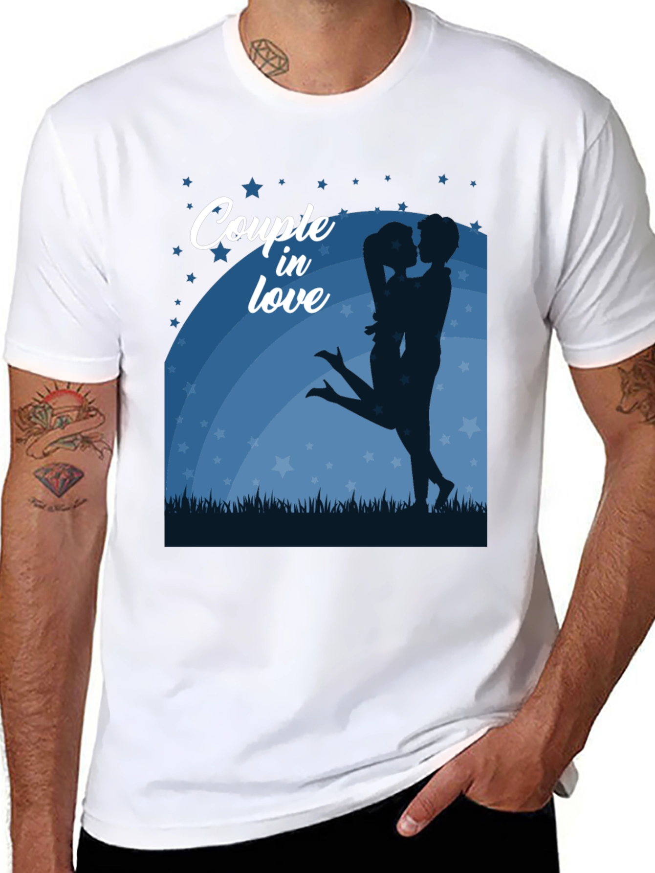 Couple in Love Graphic Tee