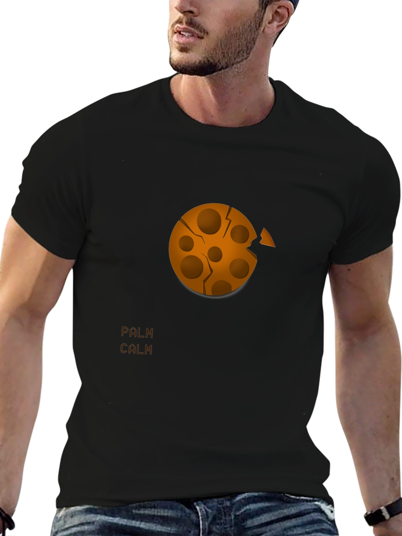 Unique Cookie Bite Graphic Tee - Casual Comfort
